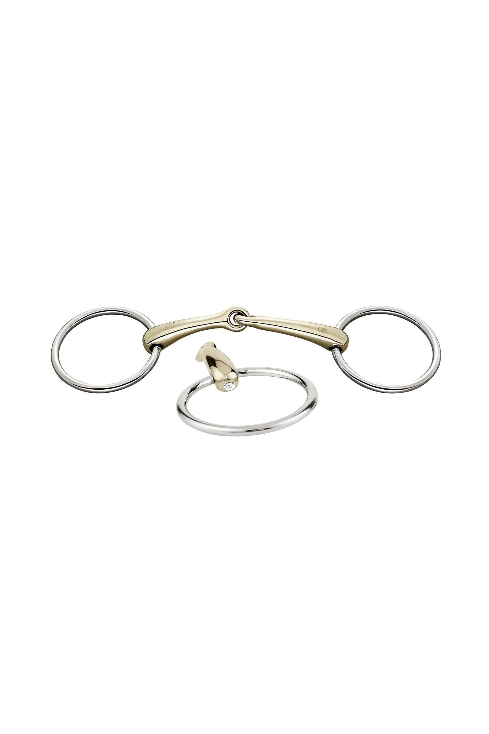 Sprenger Dynamic RS Loose Ring Snaffle Bit, Single Jt. 16mm, Sensogan, W. Crystal Horse Bits