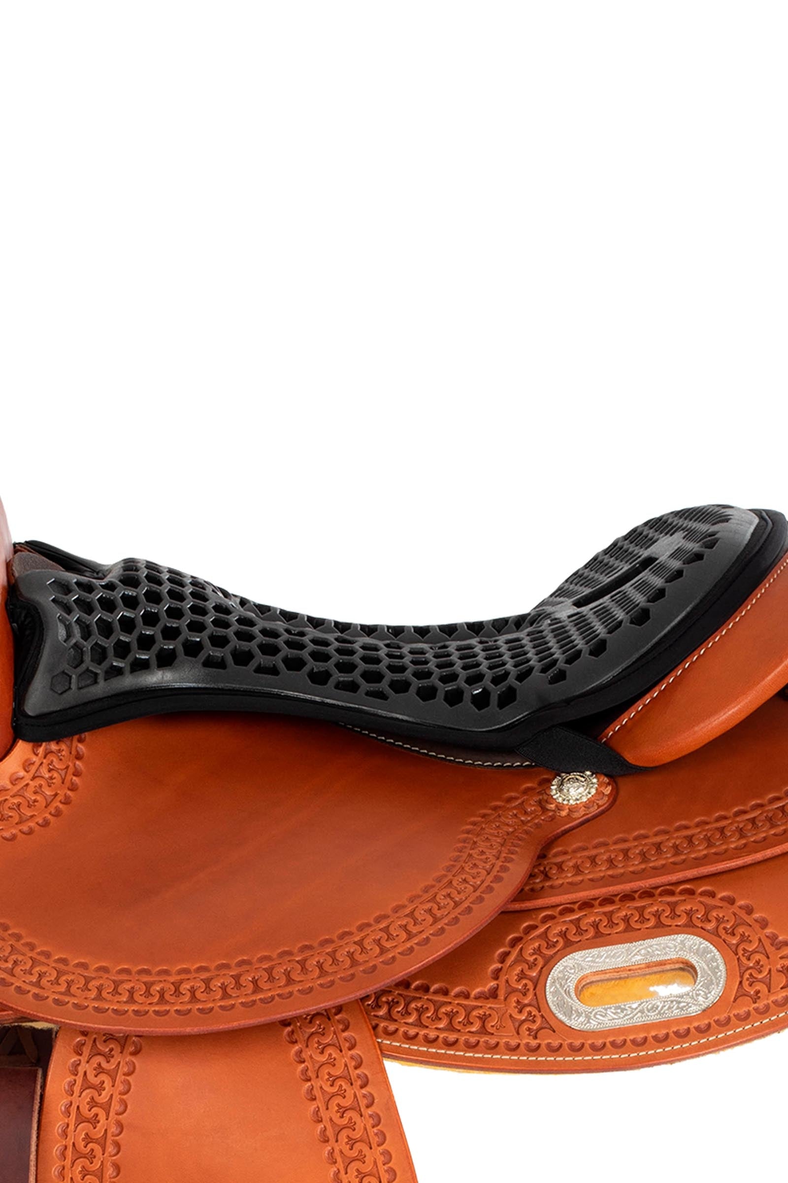 Acavallo Ortho-Pubis Seat Saver Western Hexa Gel-Out Dri-Lex, 20 mm Saddle Pads