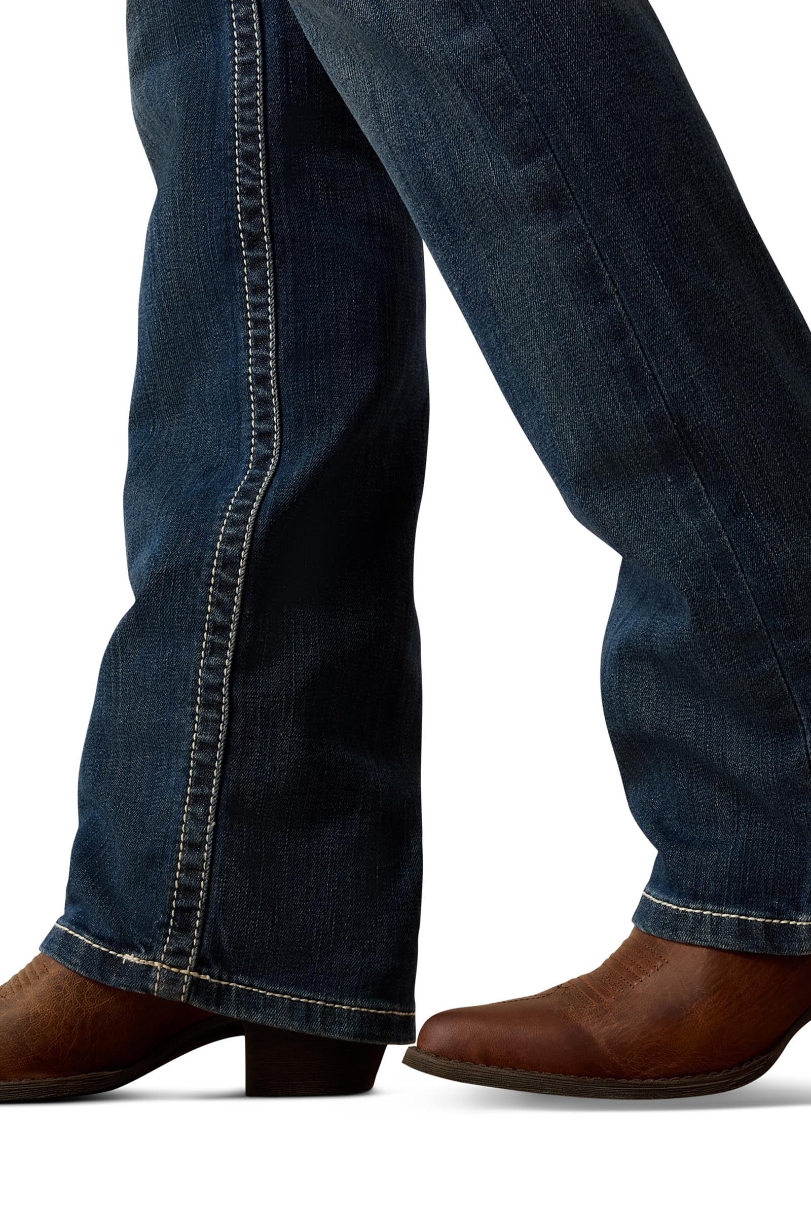 Ariat R.E.A.L. Mid Rise Stretch Ivy Stackable Straight Leg Women's Jeans Womens Breeches