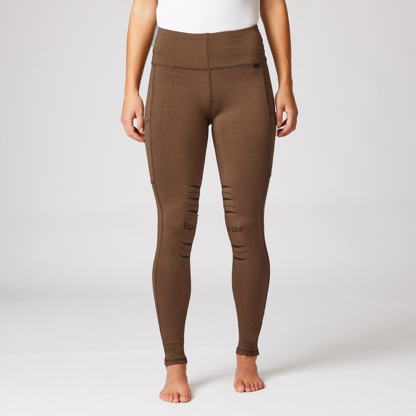 Horze Women's Silicone Full Seat Riding Tights with Phone Pockets Womens Breeches