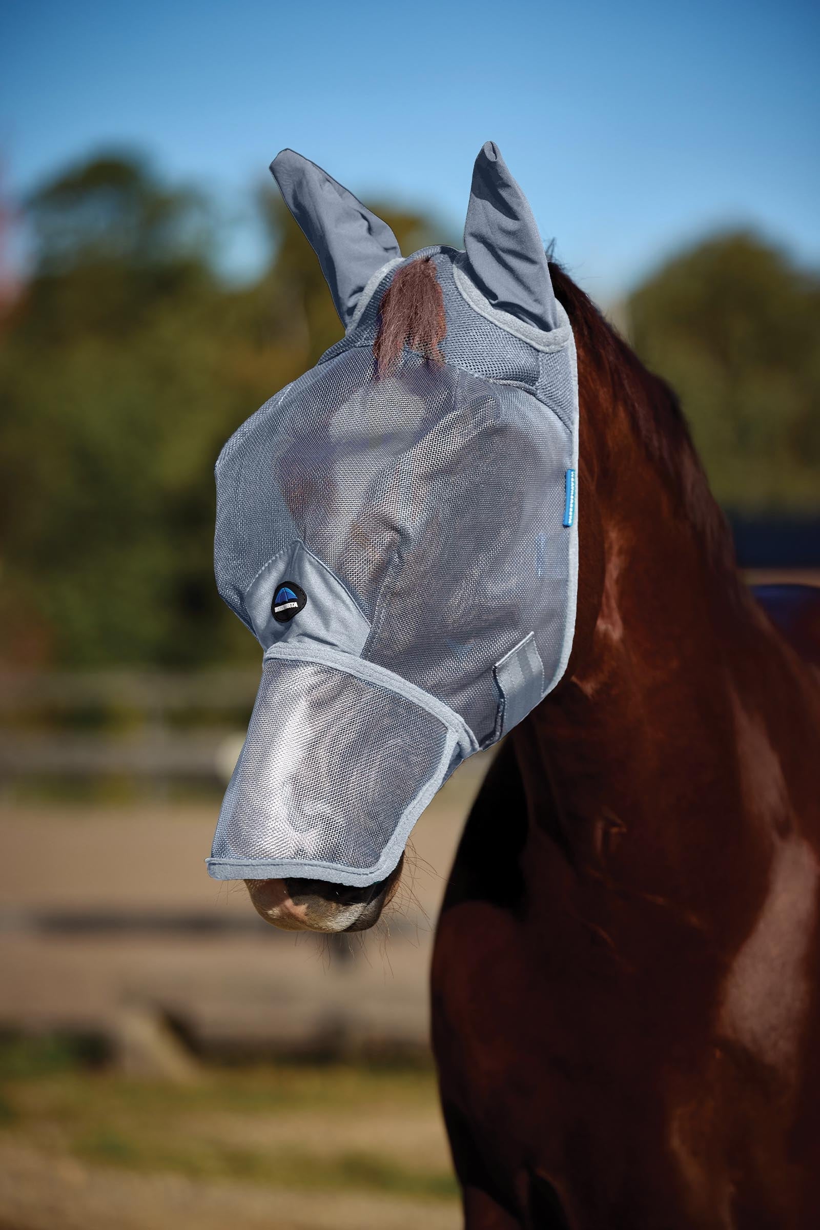 Weatherbeeta Comfitec Durable Mesh Fly Mask With Ears & Nose Antifly Protection for Horses