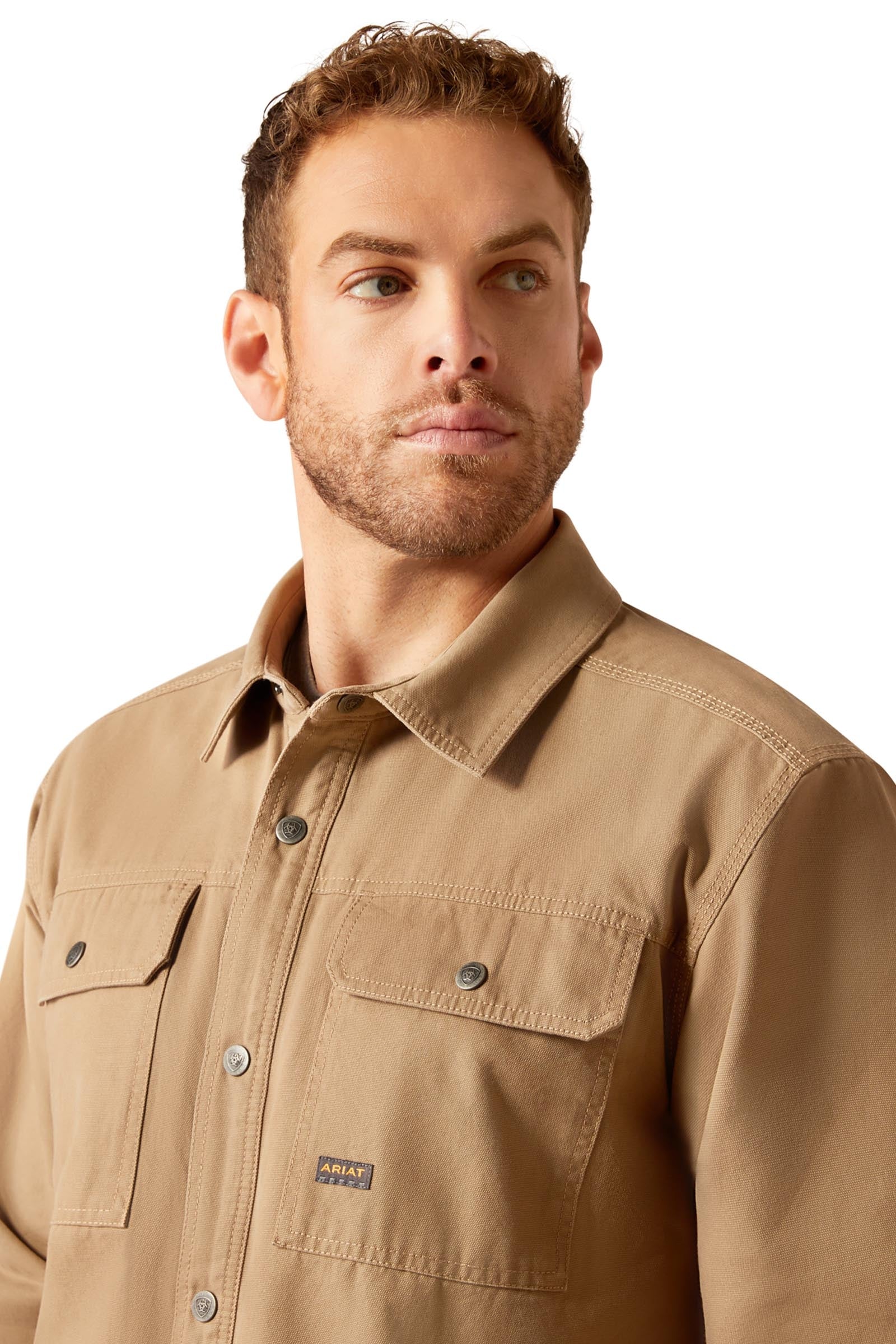 Ariat Mens Rebar Canvas Shirt Jacket Mens Riding Clothing