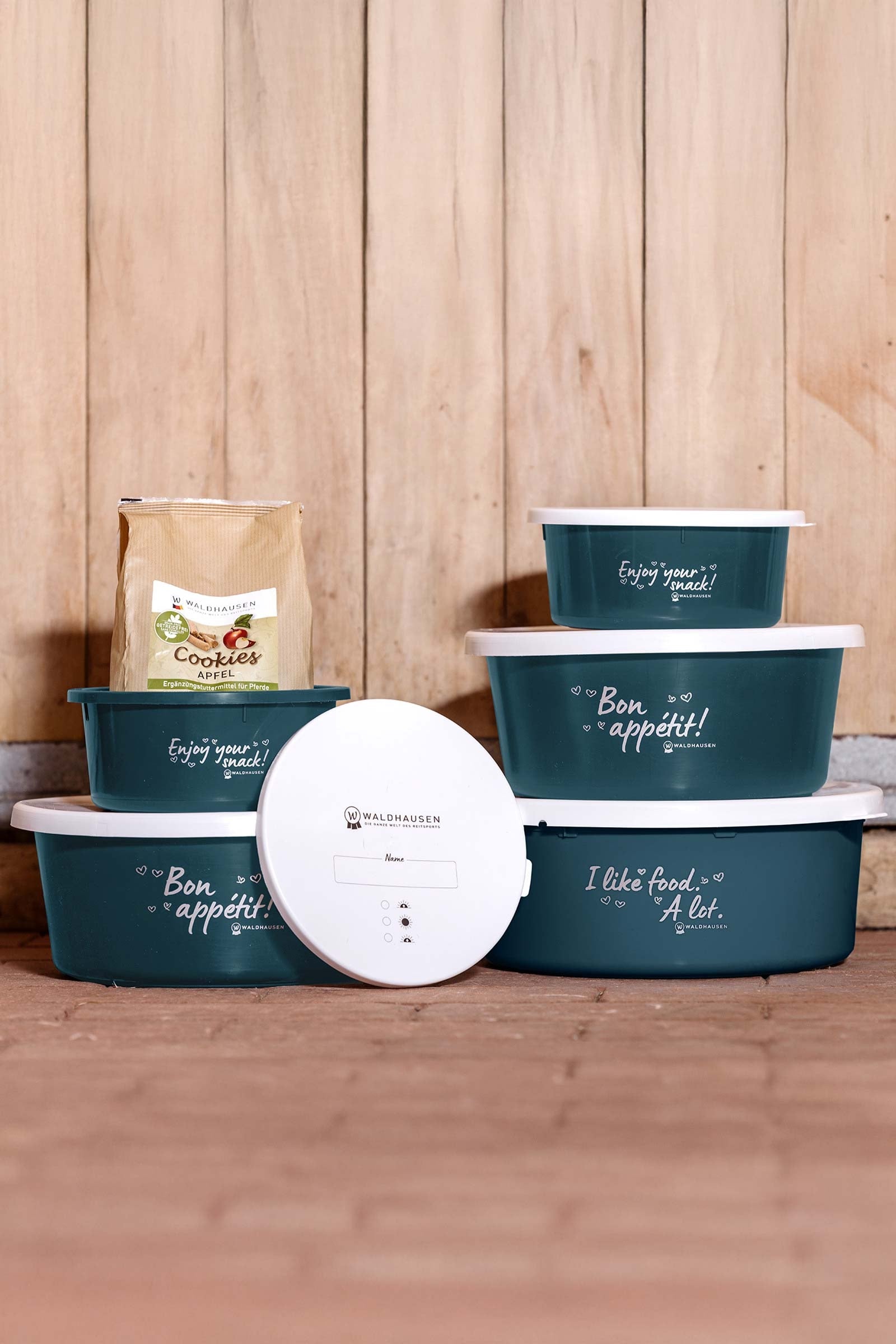 Waldhausen Muesli Bowl With Lid Horse Feeders & Waterers