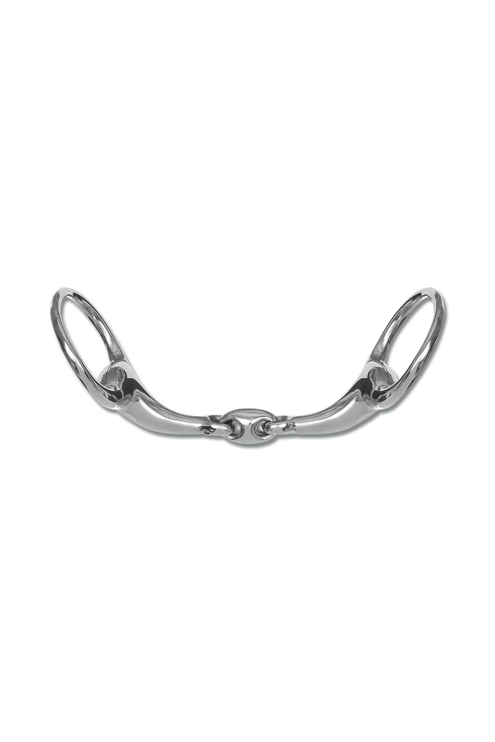 Waldhausen Eggbut Snaffle Bit, Stainless St., Double Jt.,  16 mm Horse Bits