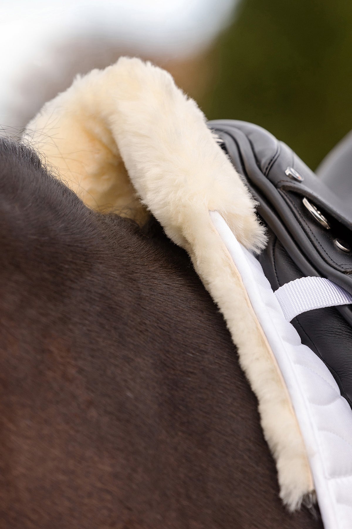 Waldhausen Milan Dressage Saddle Pad With Lambskin Saddle Pads