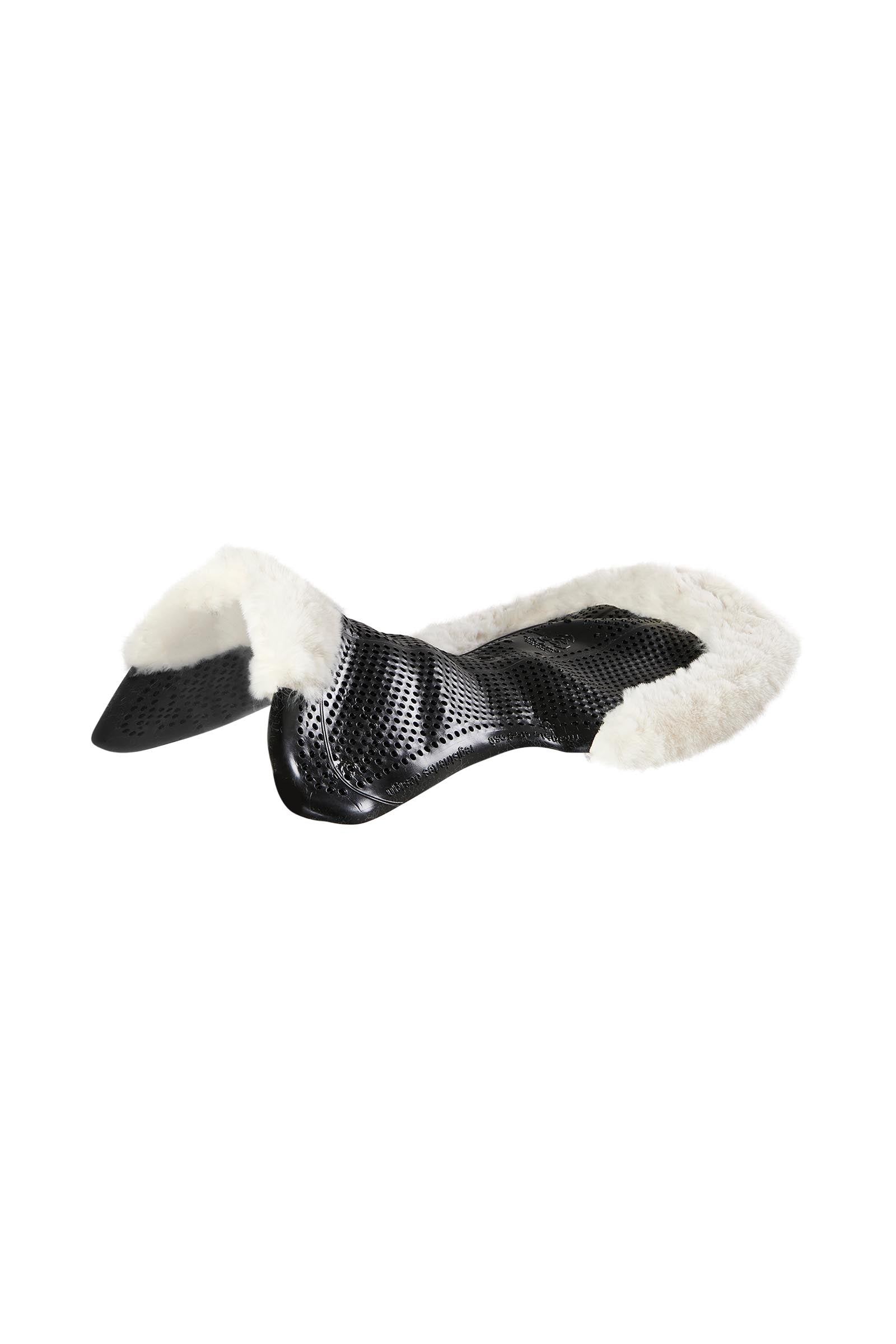 Acavallo Gel Non Slip Classic With Faux Sheepskin Cut-Out Flat Saddle Pads