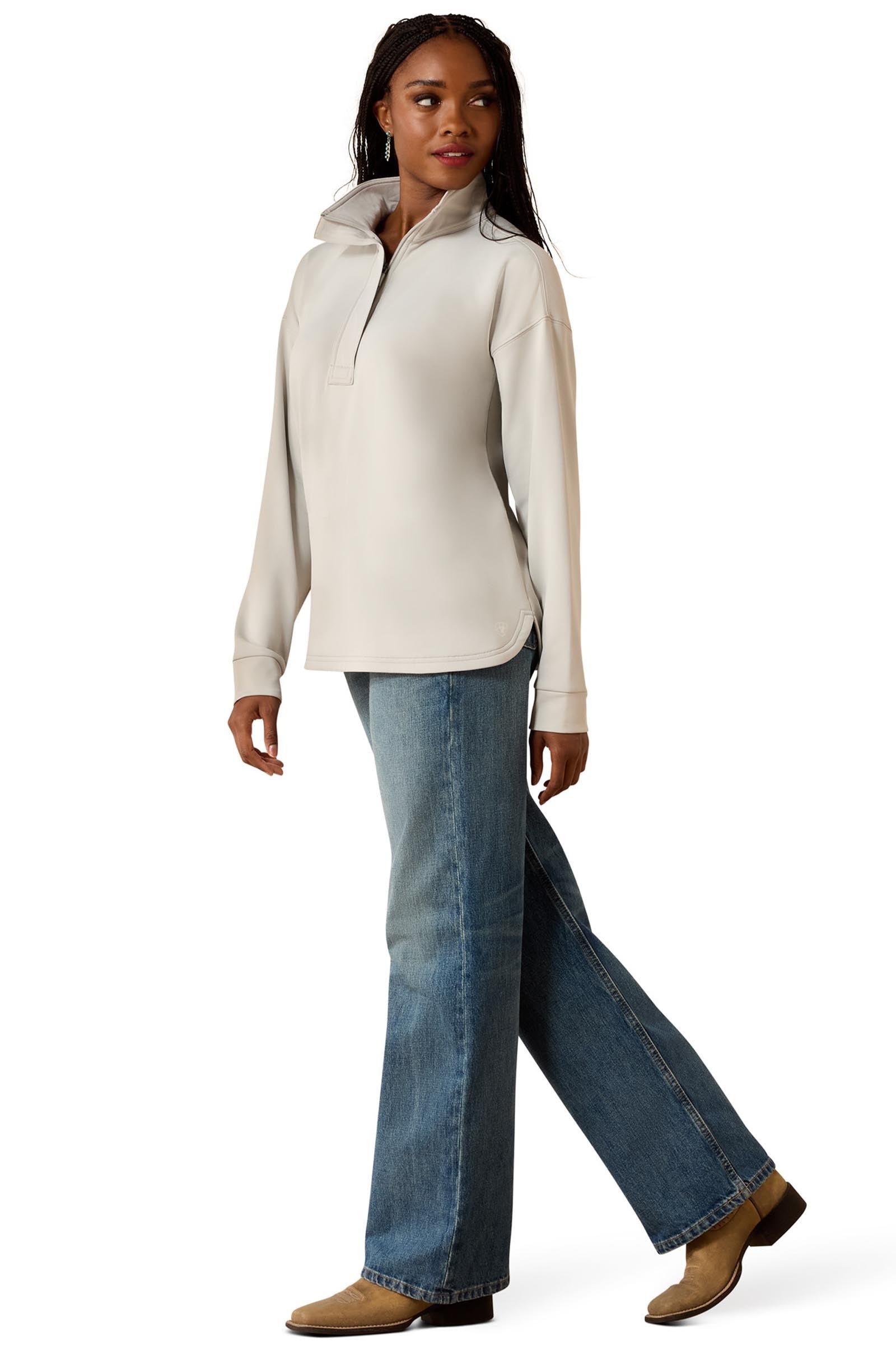 Ariat Women's Breeze Logo 1/2 Zip Sweatshirt Women’s Riding Clothing