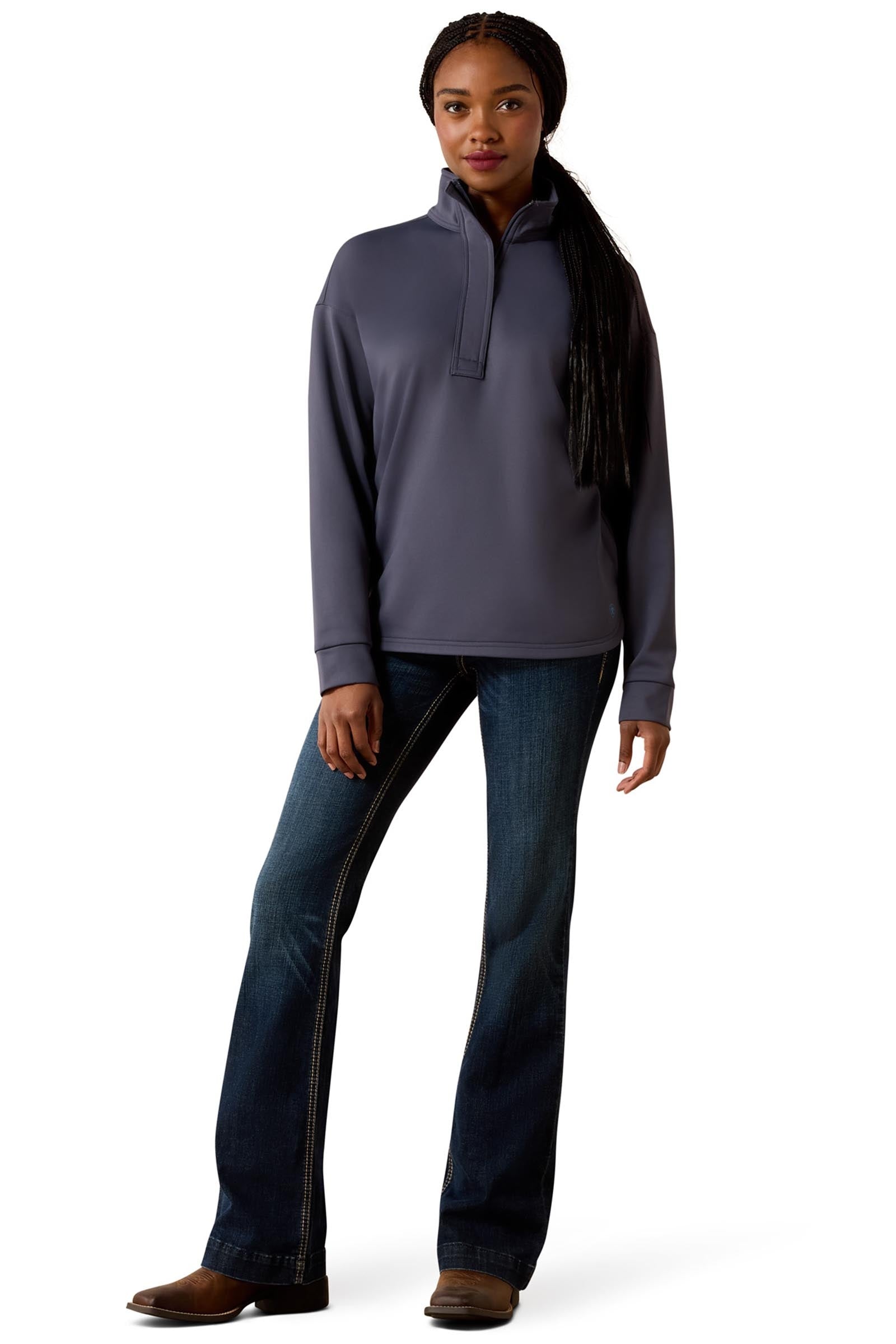 Ariat Women's Breeze Logo 1/2 Zip Sweatshirt Women’s Riding Clothing