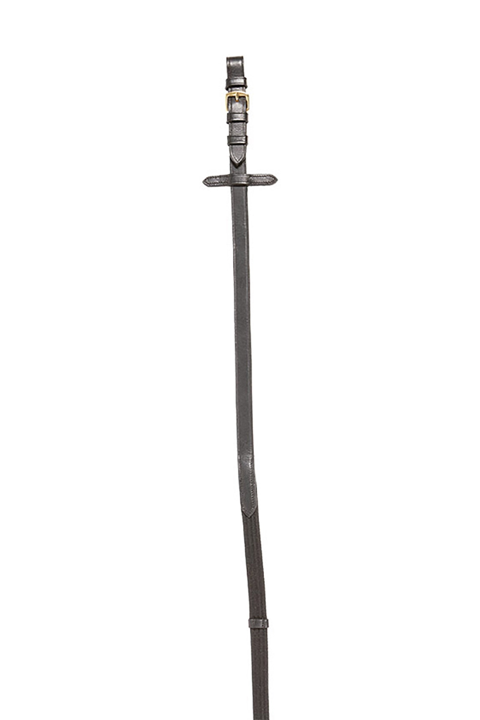 Kavalkade Gold Rubberised Reins With 5 Stops, 16 mm Bridles & Reins
