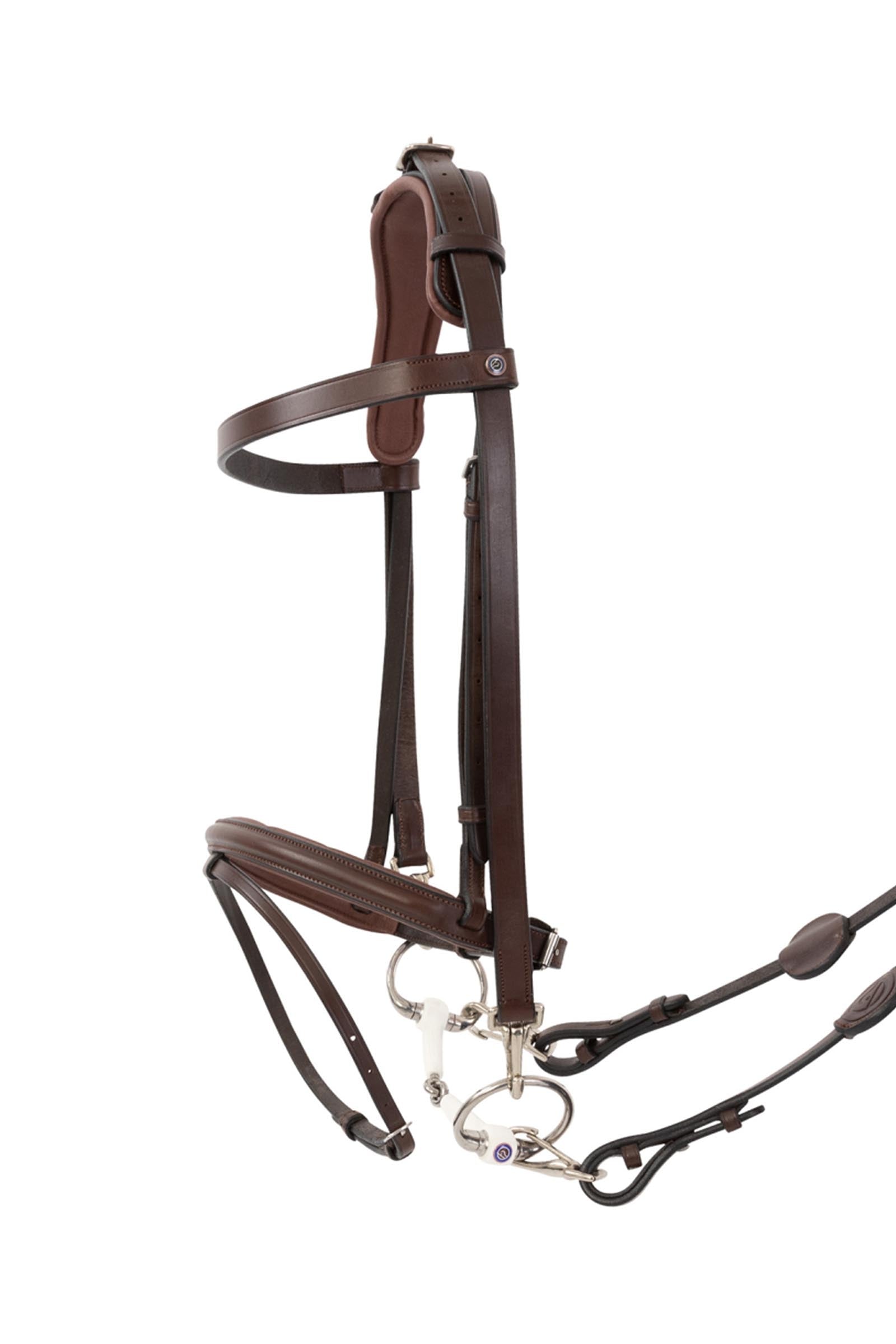 Trust Equestrian Hamburg Training Bridle W Padding & Rubber Reins Bridles & Reins