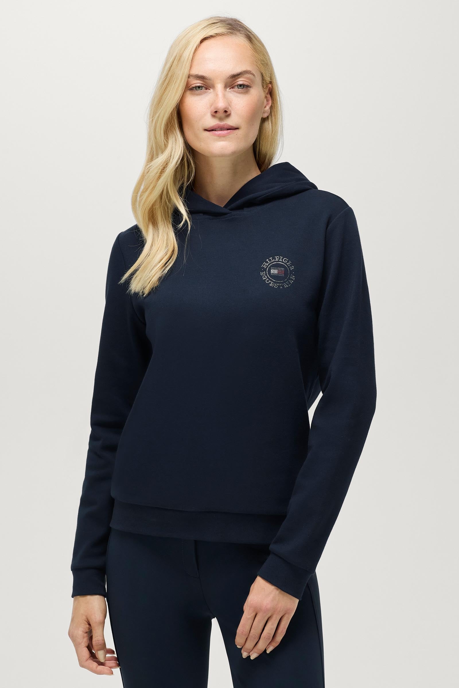 Tommy Hilfiger Equestrian Hollywood Women's Rhinestone Hoodie Women’s Riding Clothing