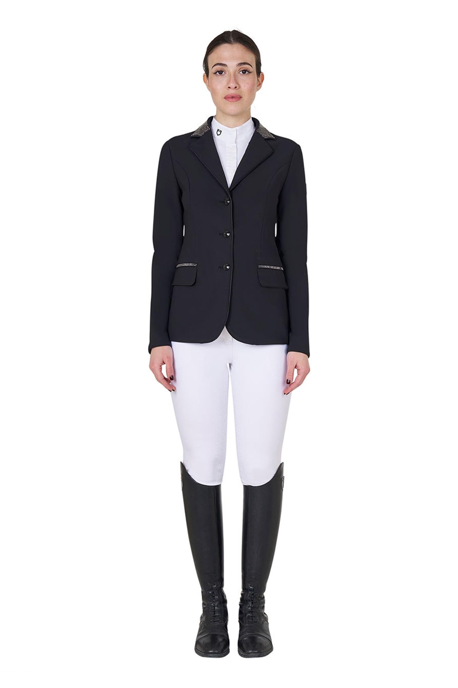 Equestro Women's Competition Jacket With Rhinestones Women’s Riding Clothing