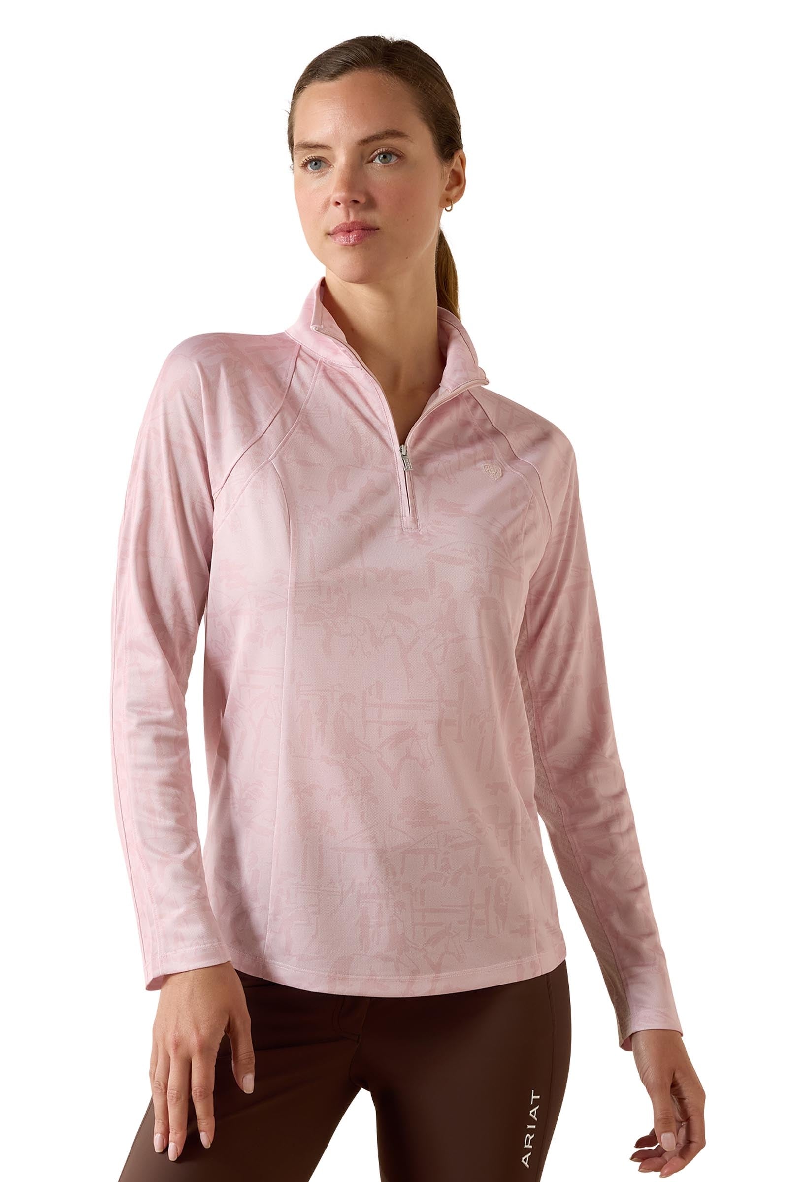 Ariat Women's Sunstopper 3.0 1/4 Zip Baselayer Women’s Riding Clothing