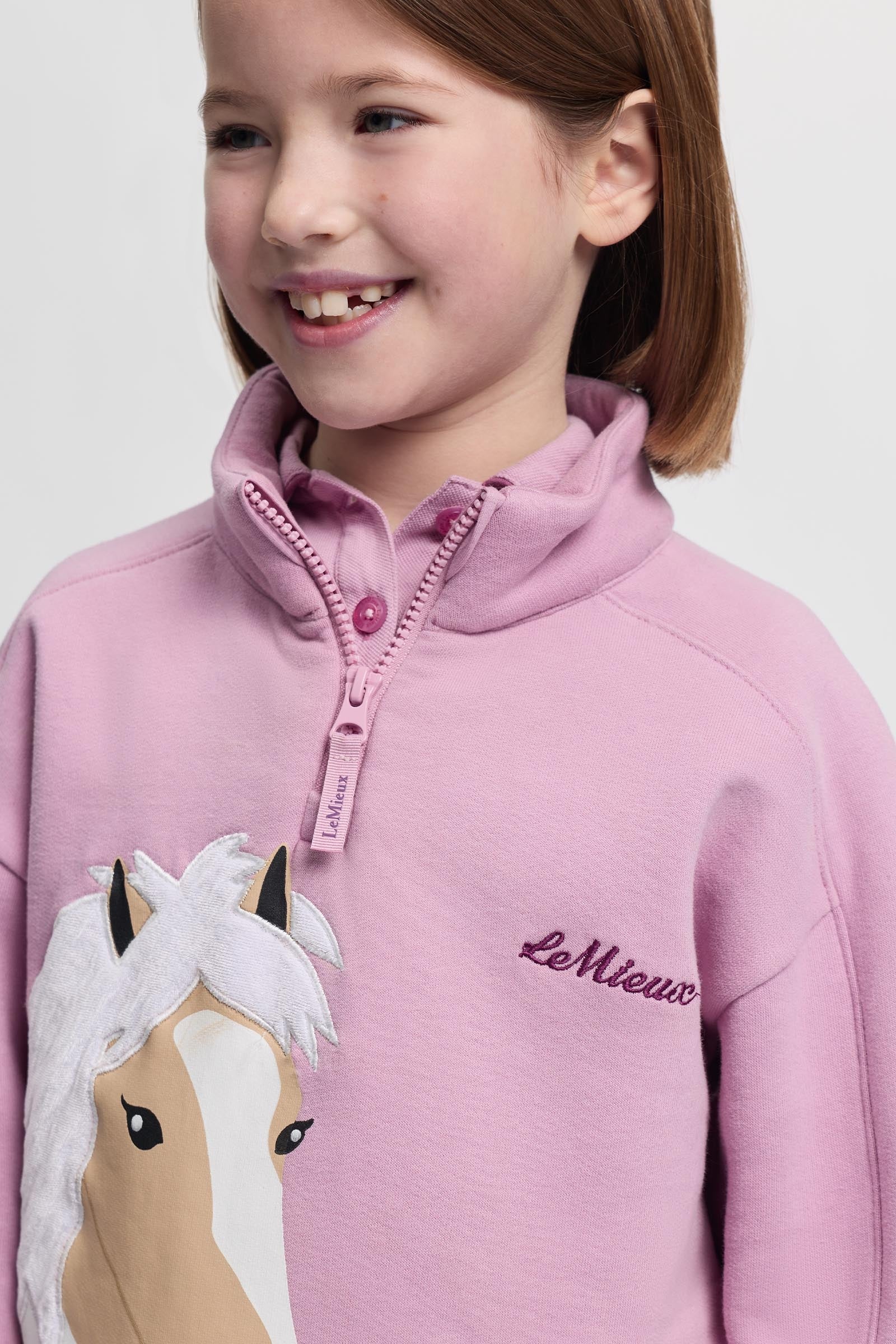 LeMieux Mini Quinn Kid's Quarter Zip Sweat Kids Apparel