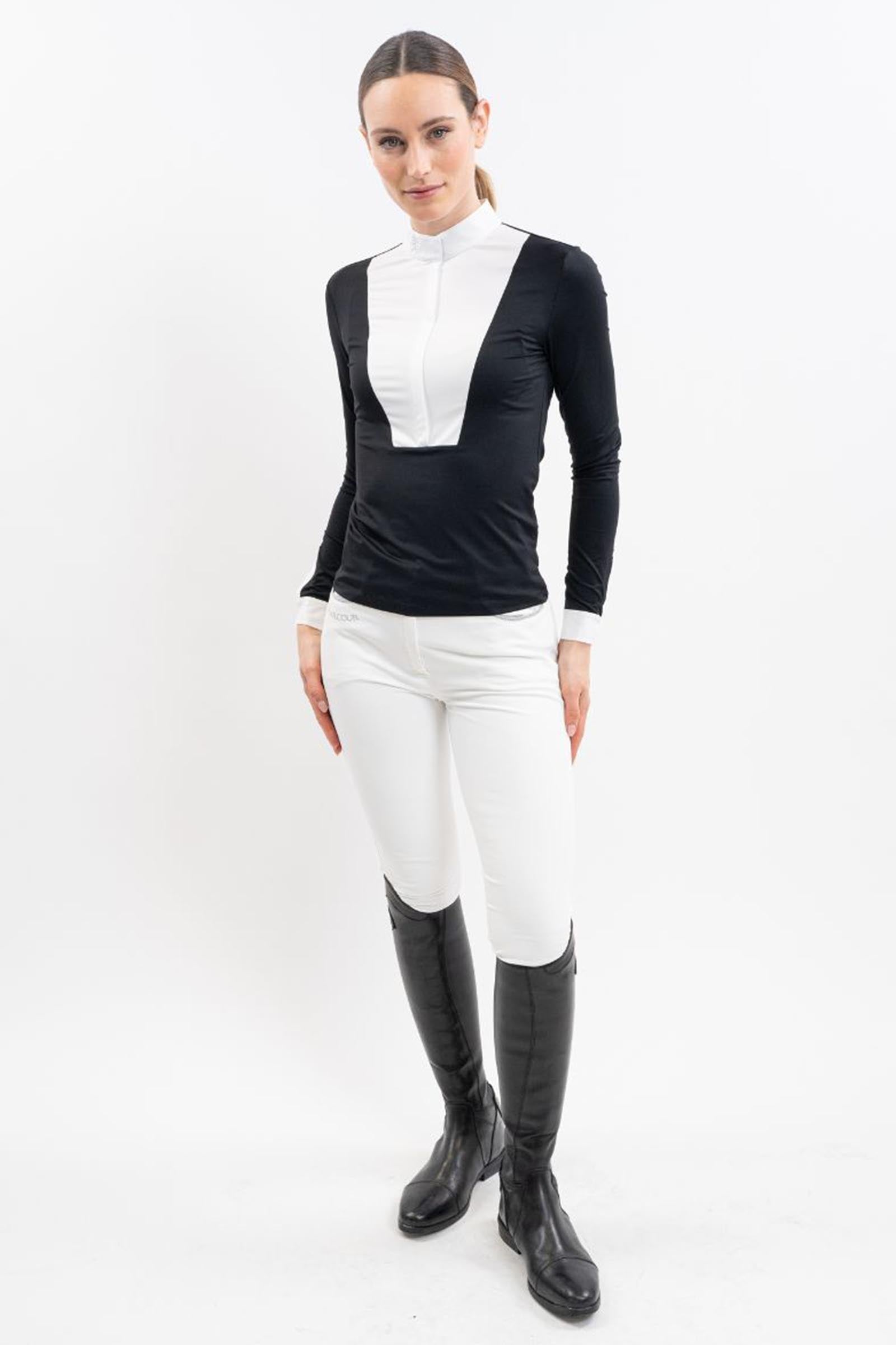 Harcour Stella Women's Competition Polo LS Women’s Riding Clothing