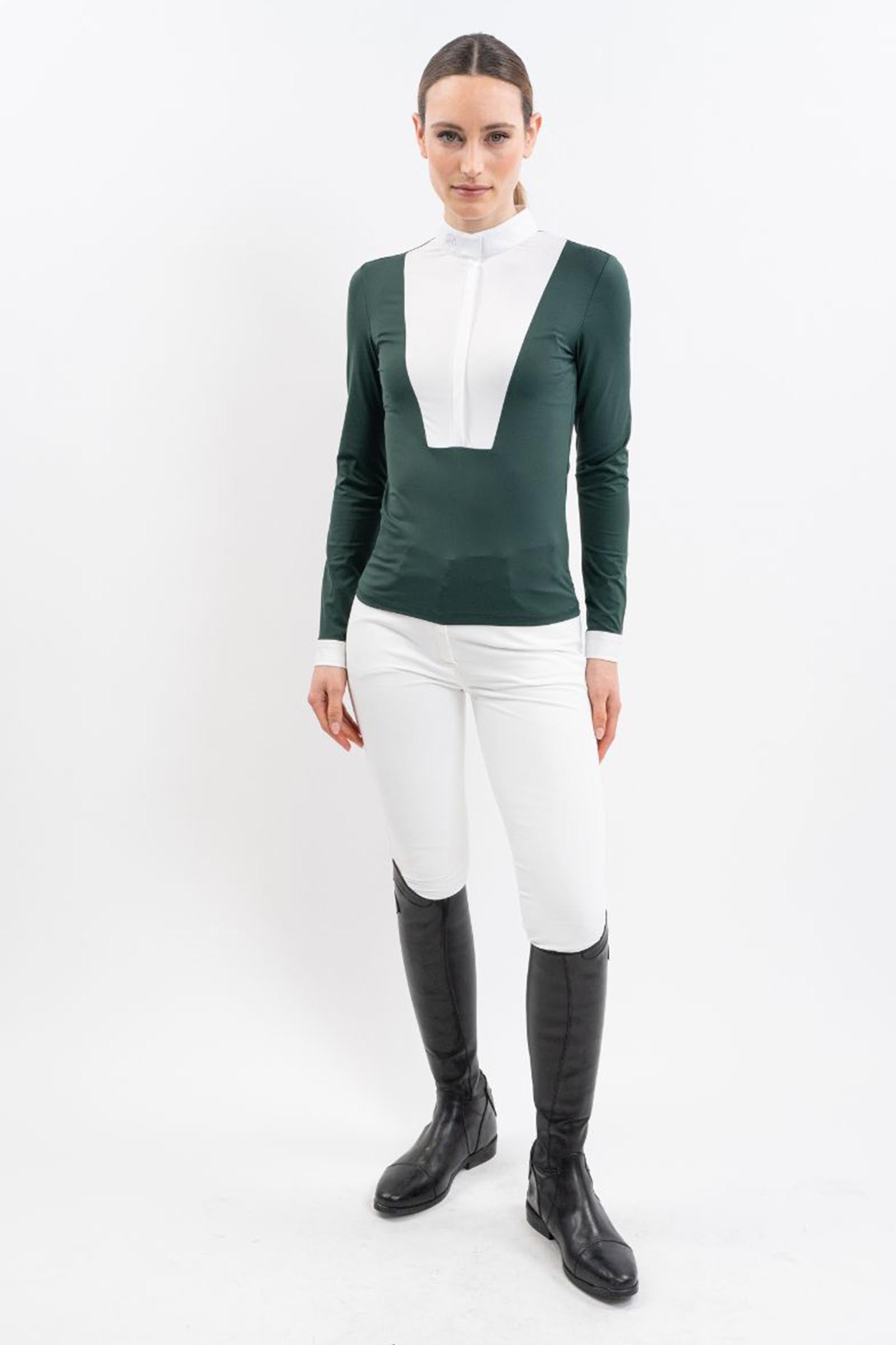 Harcour Stella Women's Competition Polo LS Women’s Riding Clothing