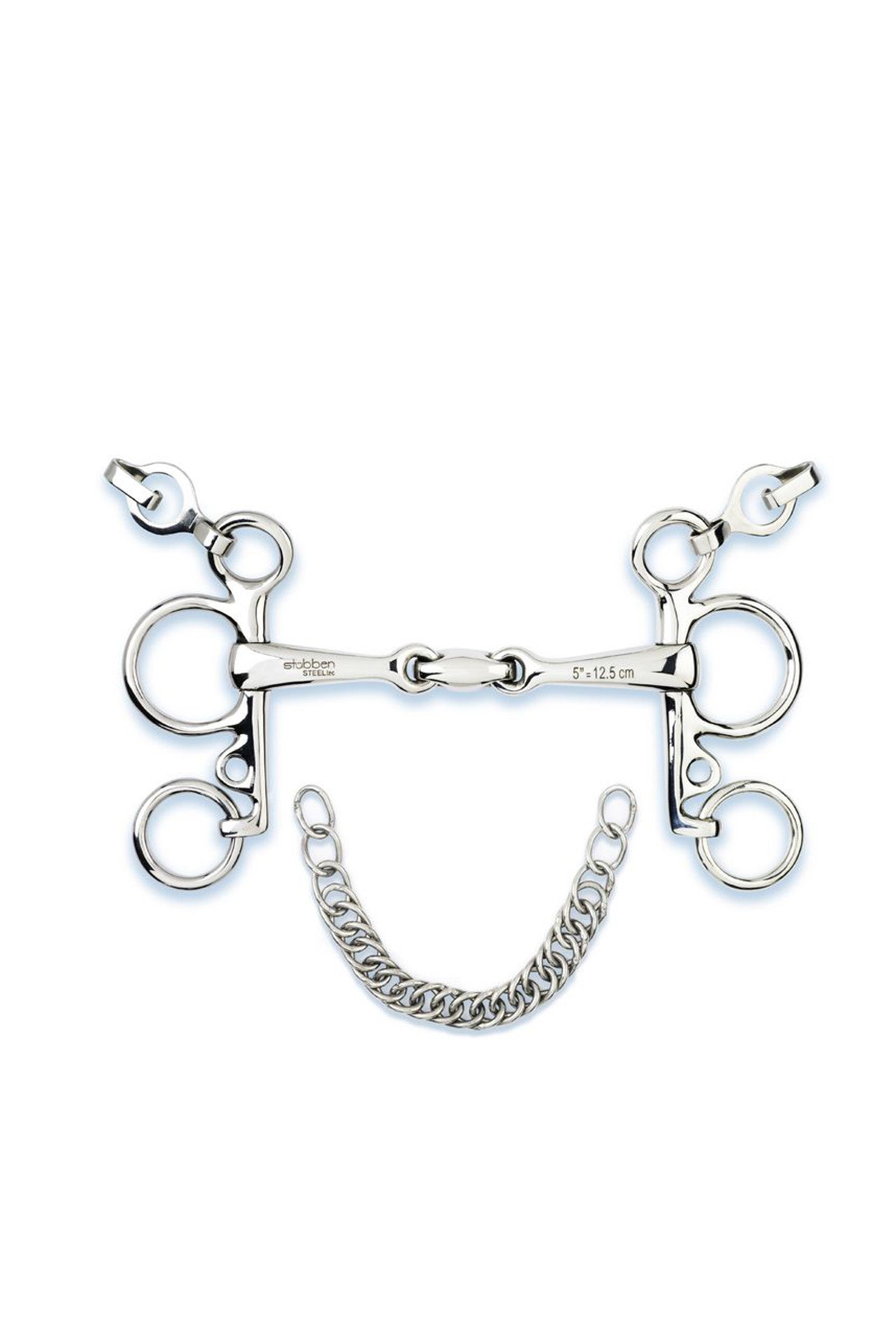 Stubben bit ST pelham  EZ control 14mm Horse Bits