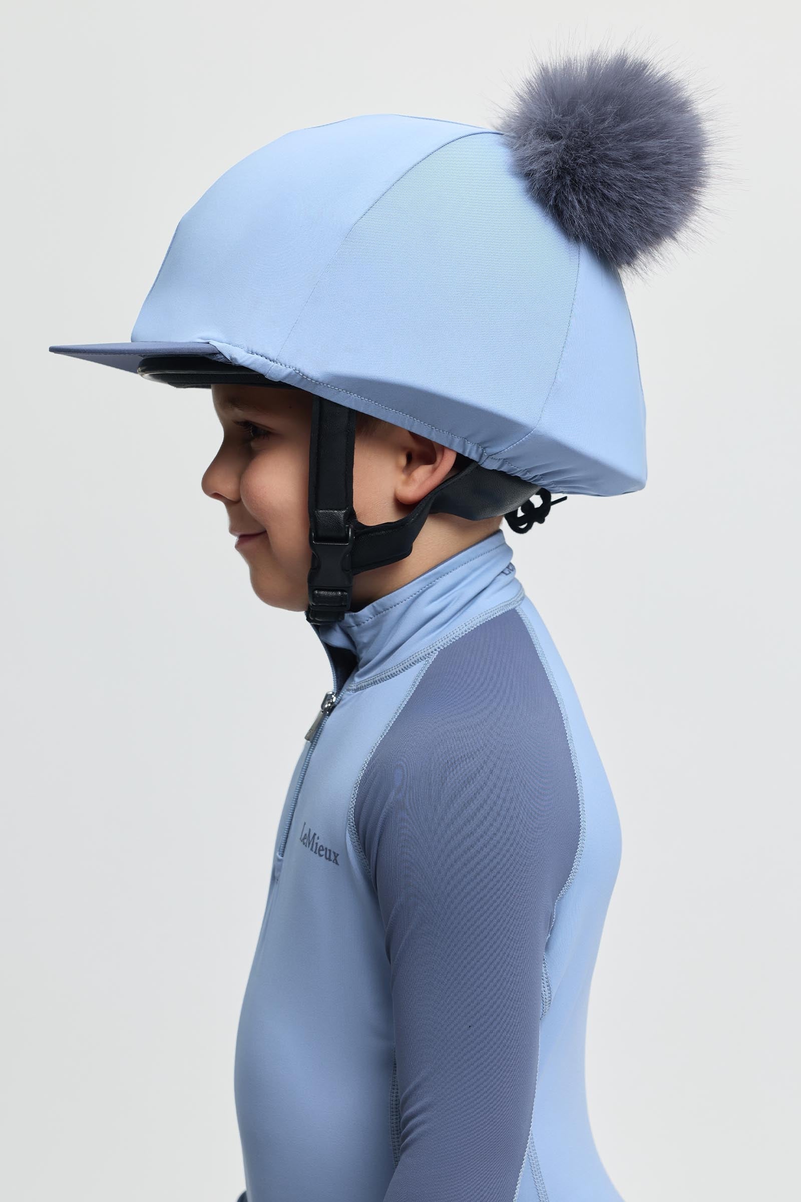 LeMieux Mini Double Pom Hat Silk Kids Apparel