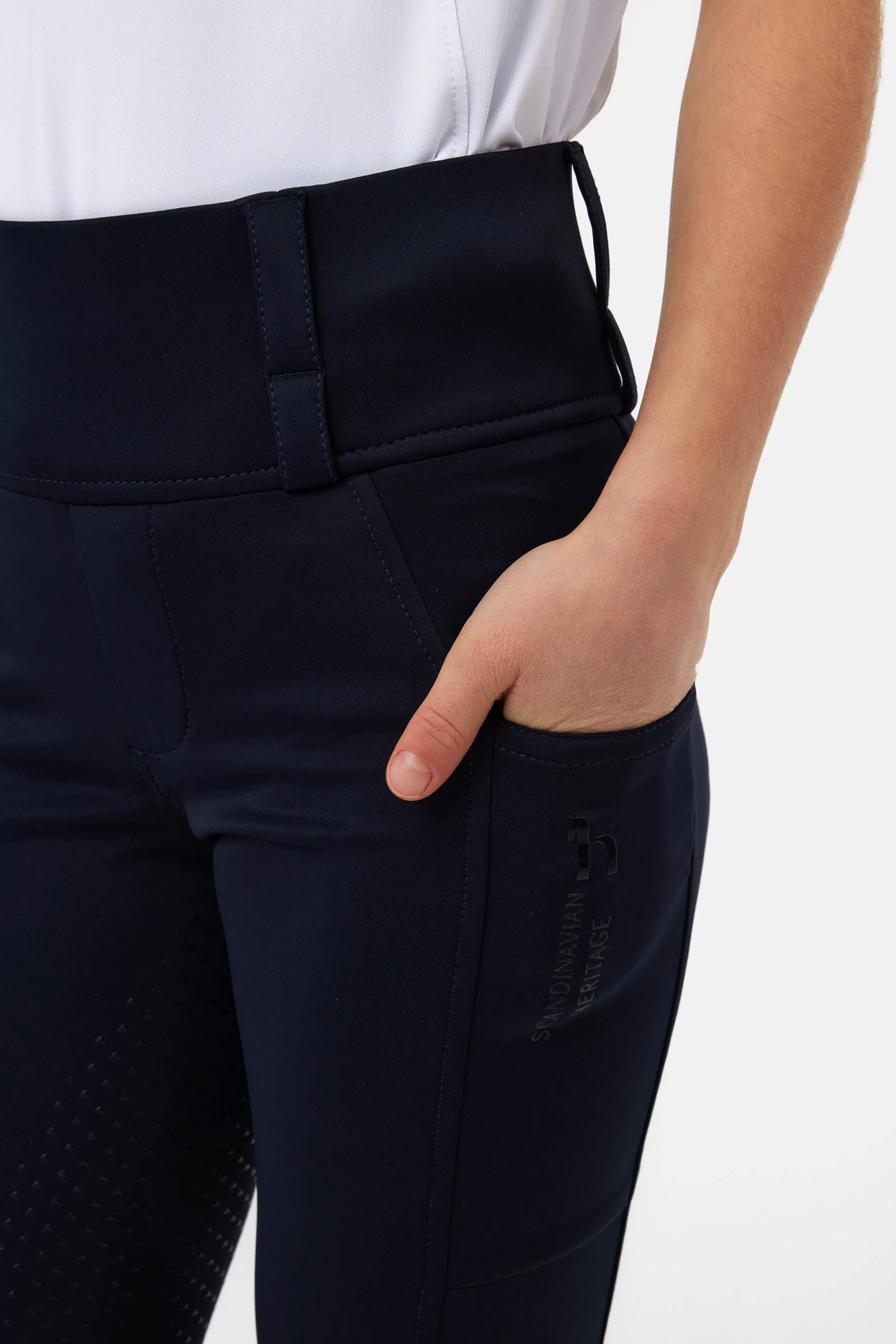 Horze Young Rider Anya Fullgrip Hybrid Breeches Kids Apparel
