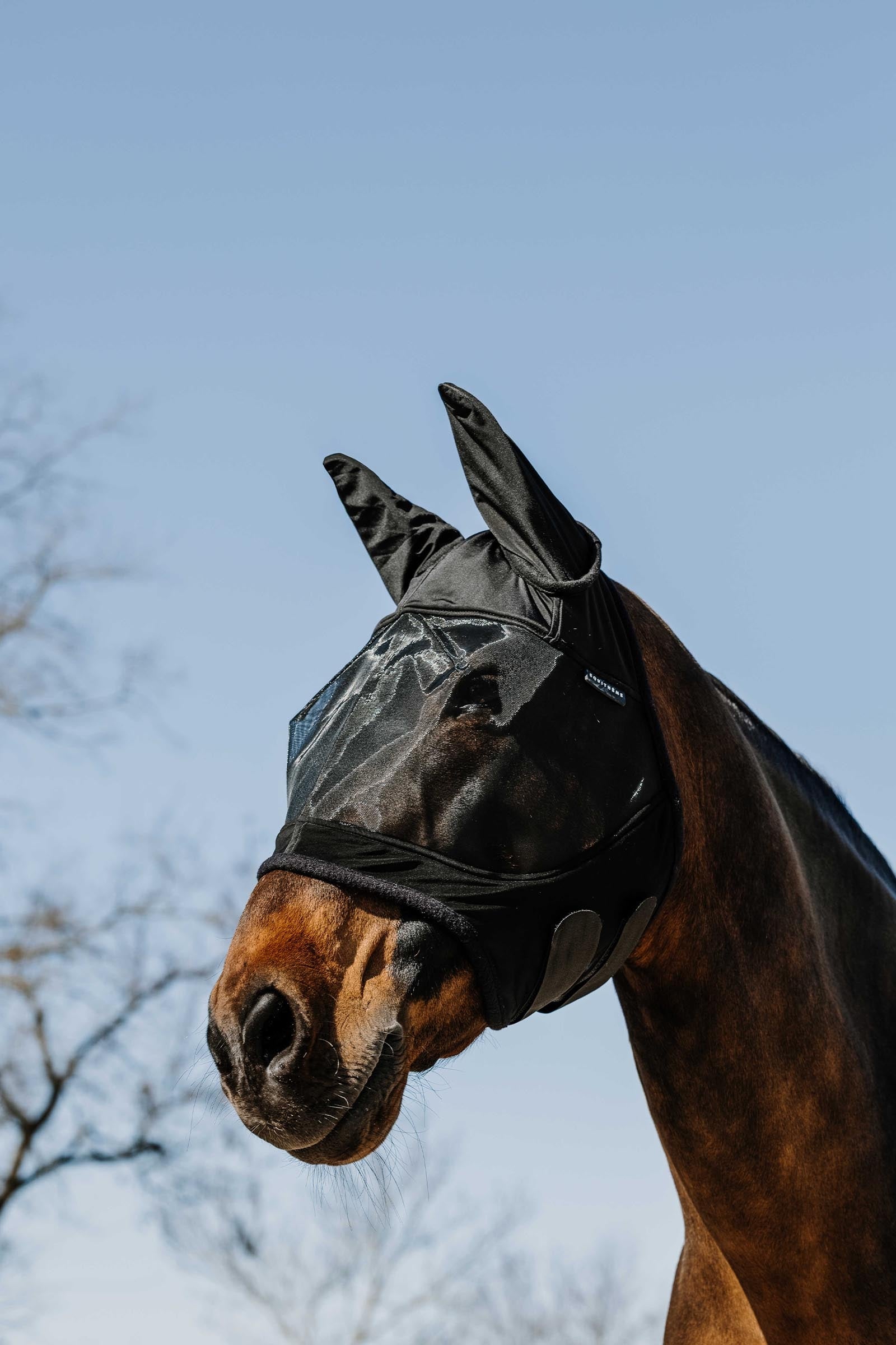 EQUITHÈME Soft Fly Mask/ UV Mask Antifly Protection for Horses