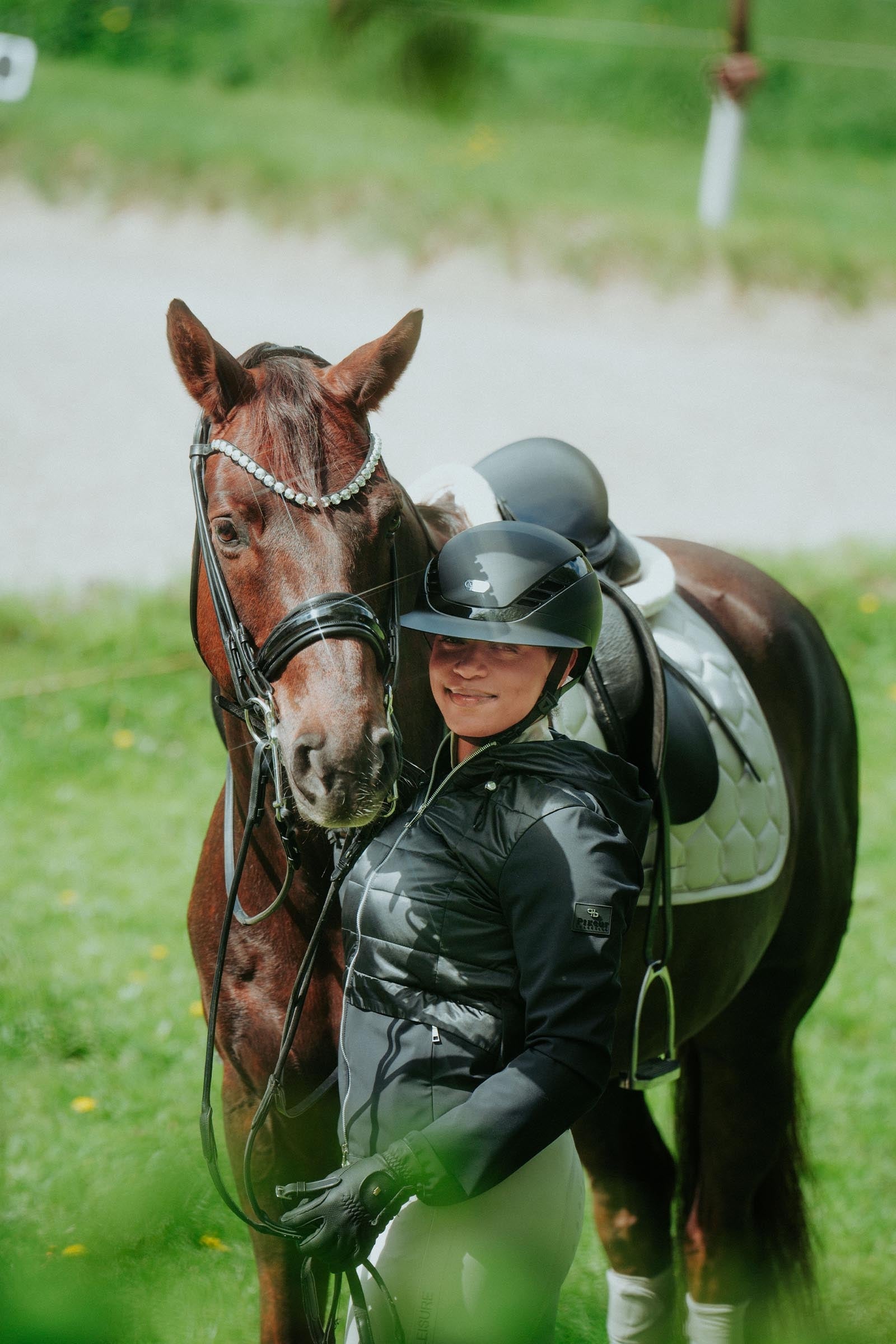 Abus Airluxe Pure Long Visor Riding Helmet Safety Equipment