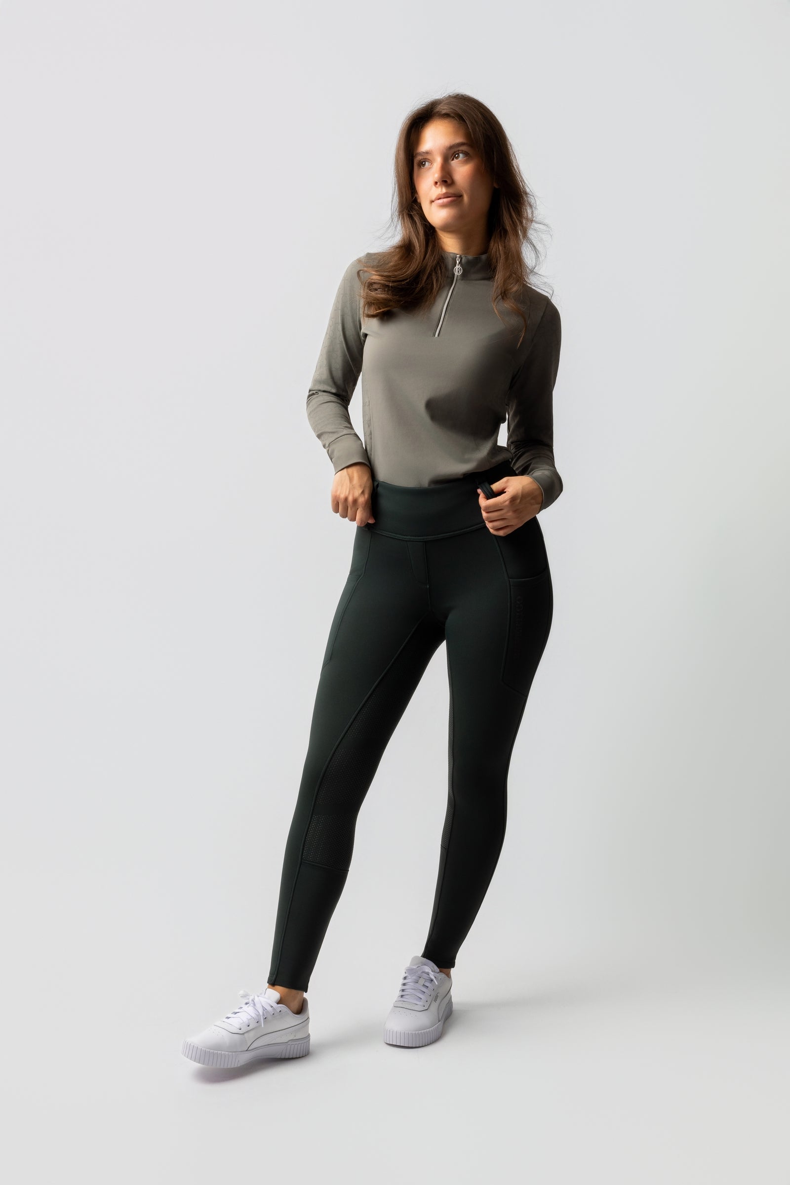 B Vertigo Chiara Women's Compression Thermo Fullgrip Breeches Womens Breeches