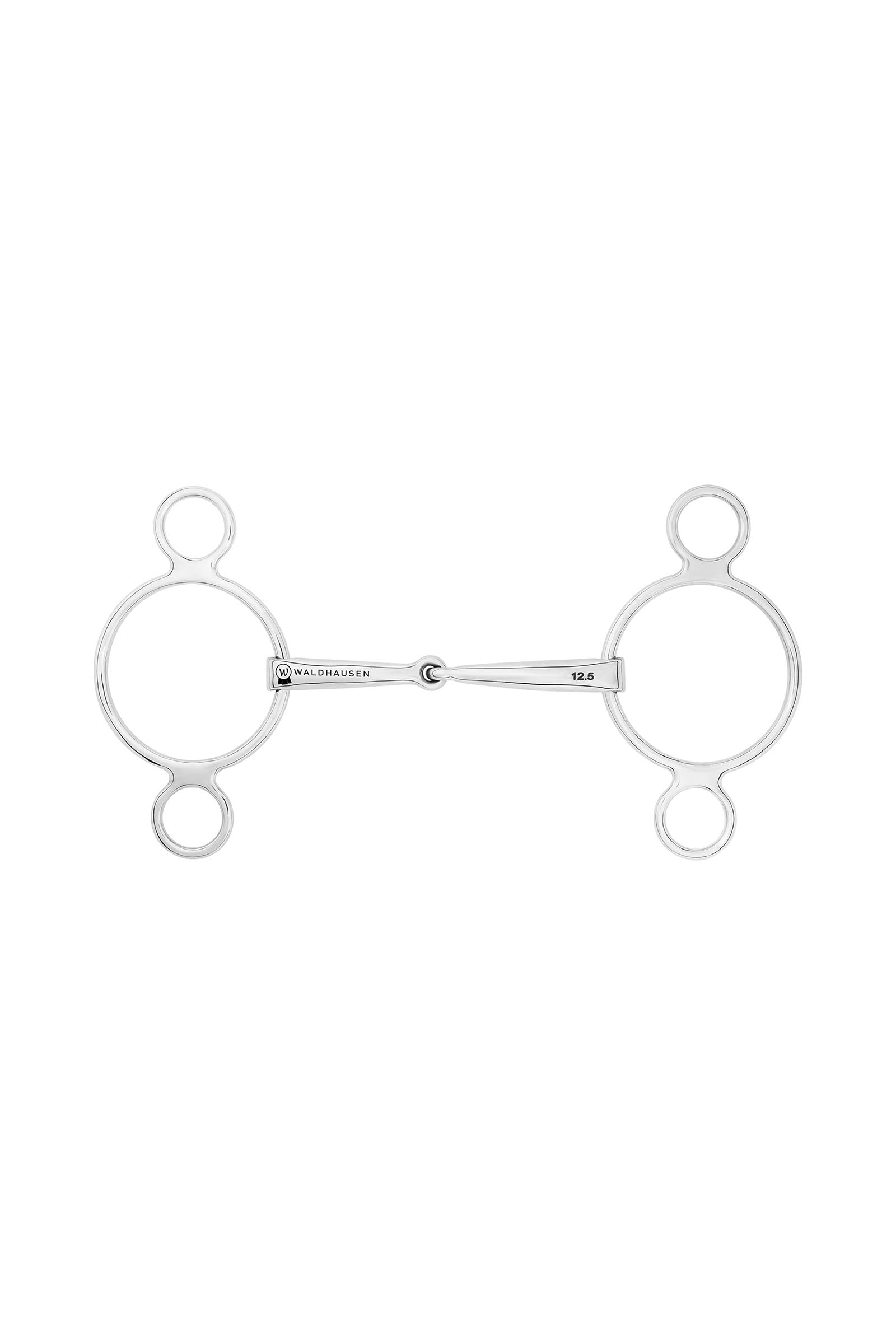 Waldhausen 3-ring Bit, Single Jt., Stainless St., 14 mm Horse Bits