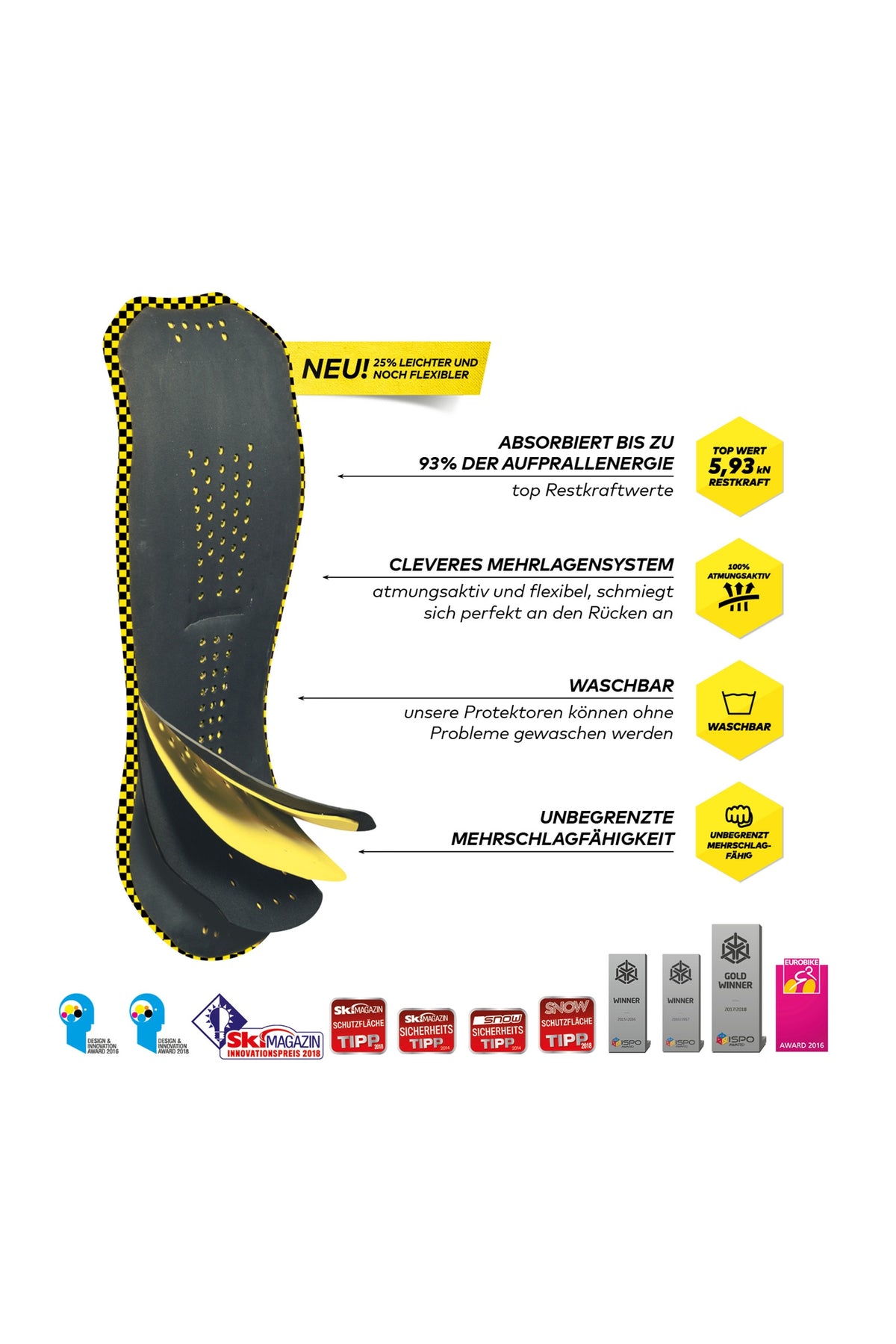 Komperdell Ultra Vario Body Protector Safety Equipment