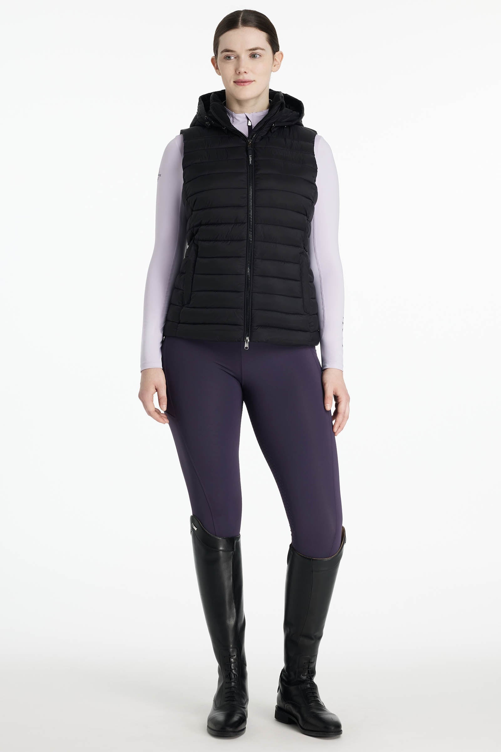 LeMieux Rose Women´s Hooded Puffer Gilet Women’s Riding Clothing