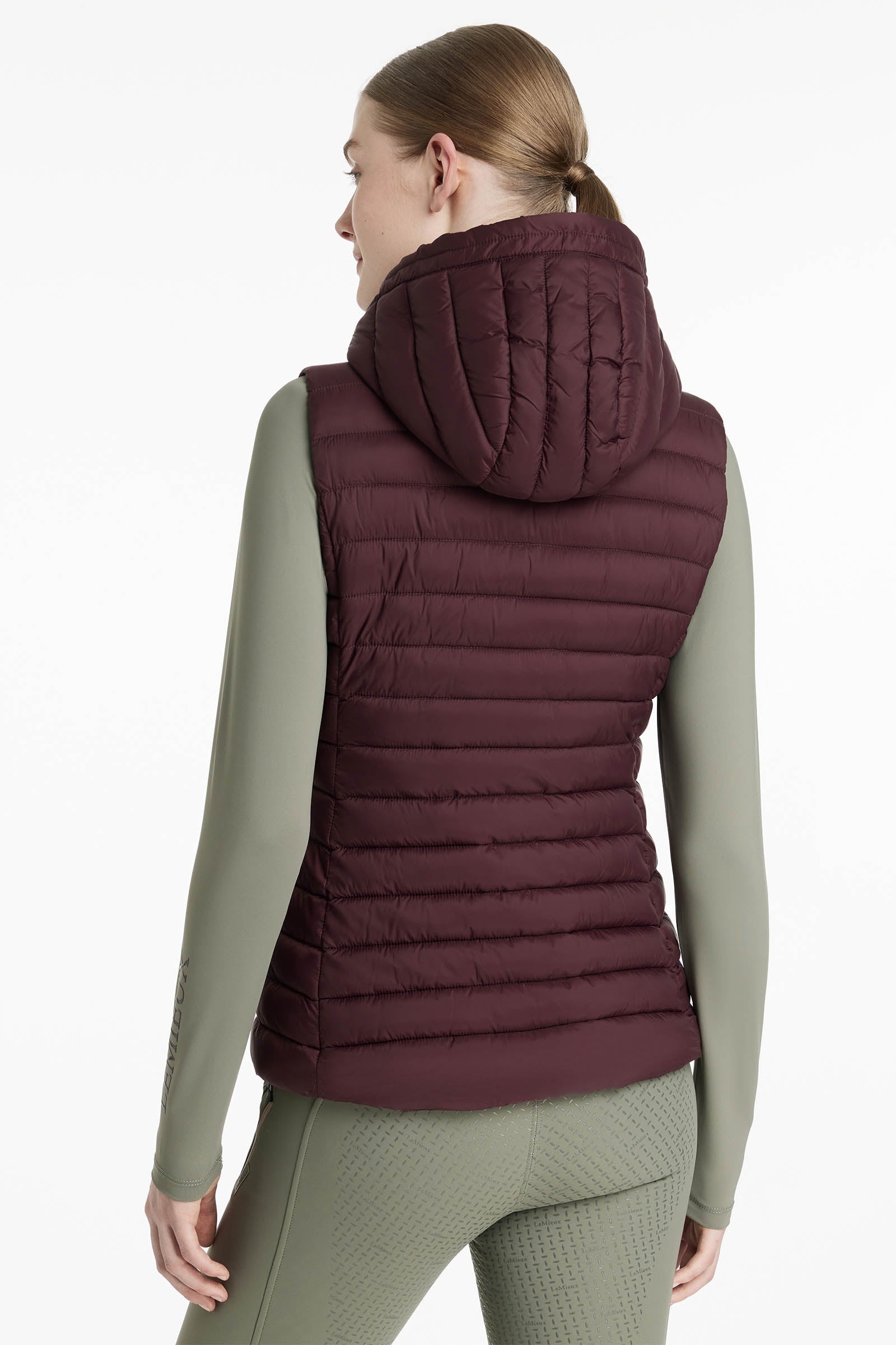 LeMieux Rose Women´s Hooded Puffer Gilet Women’s Riding Clothing