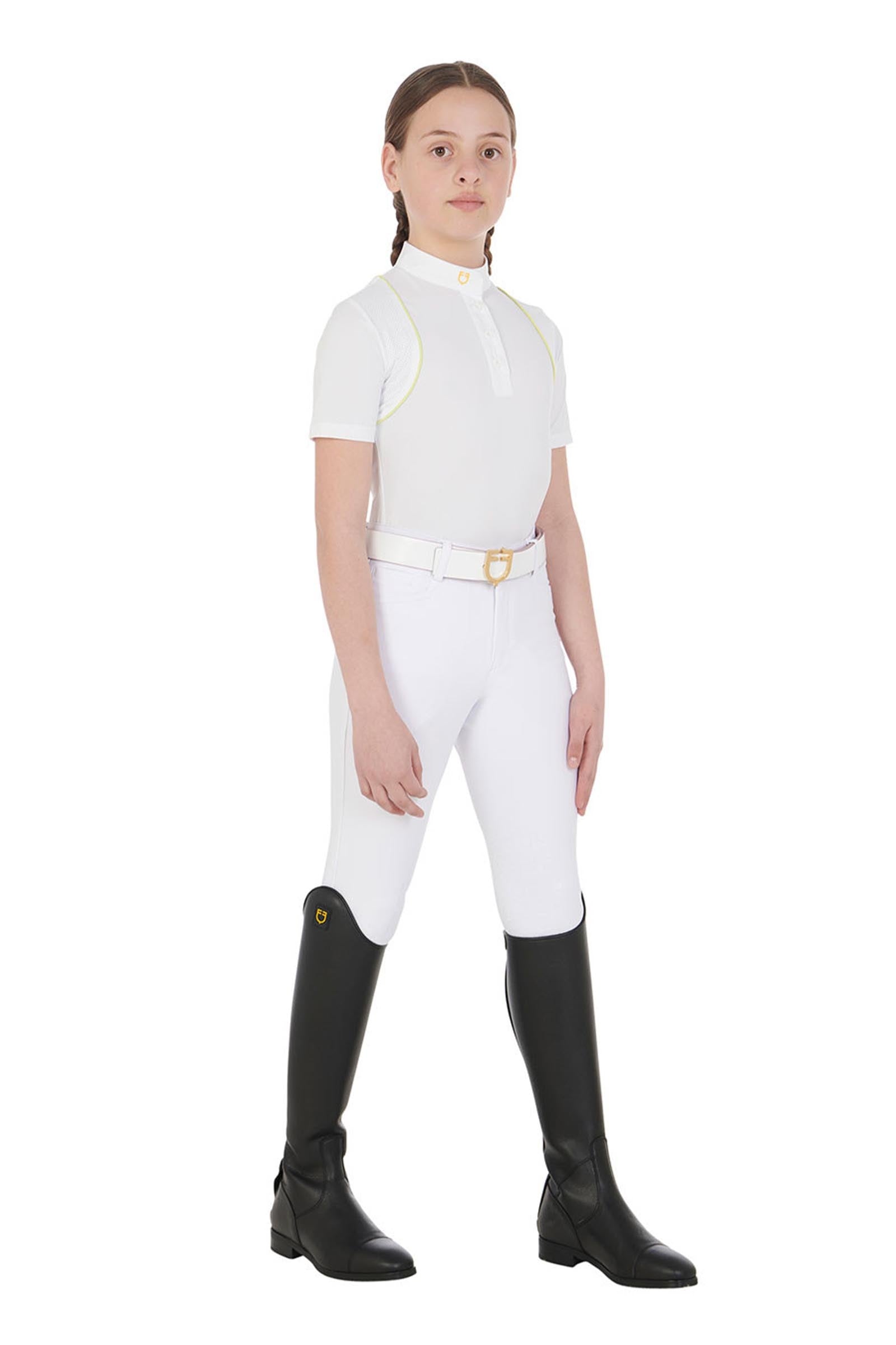 Equestro Kids' Unisex Slim Knee Fit Breeches Kids Apparel