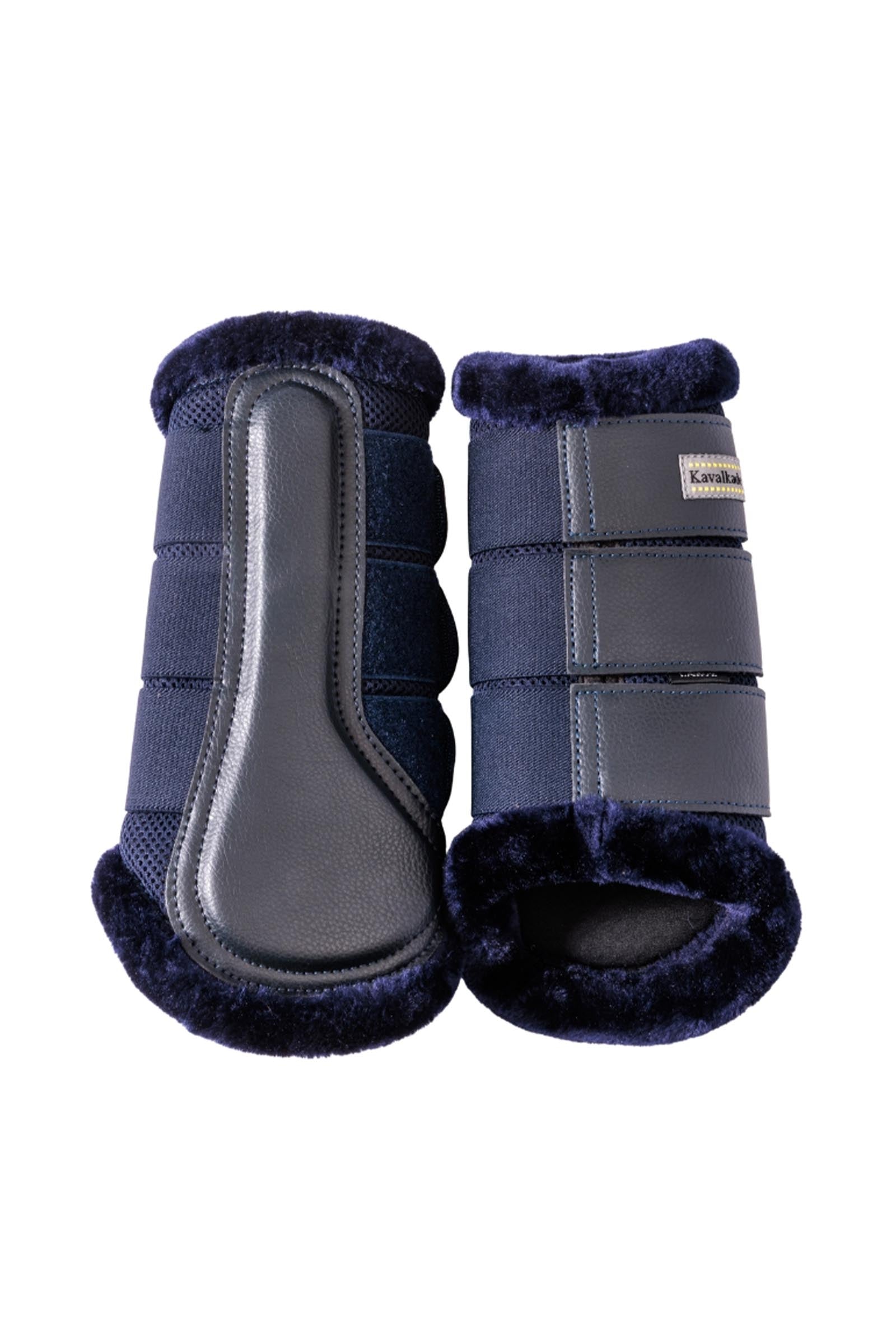 Kavalkade Anatomic Mesh Tendon Boots With Faux Fur Leg Protection & Hoof Protection for Horses