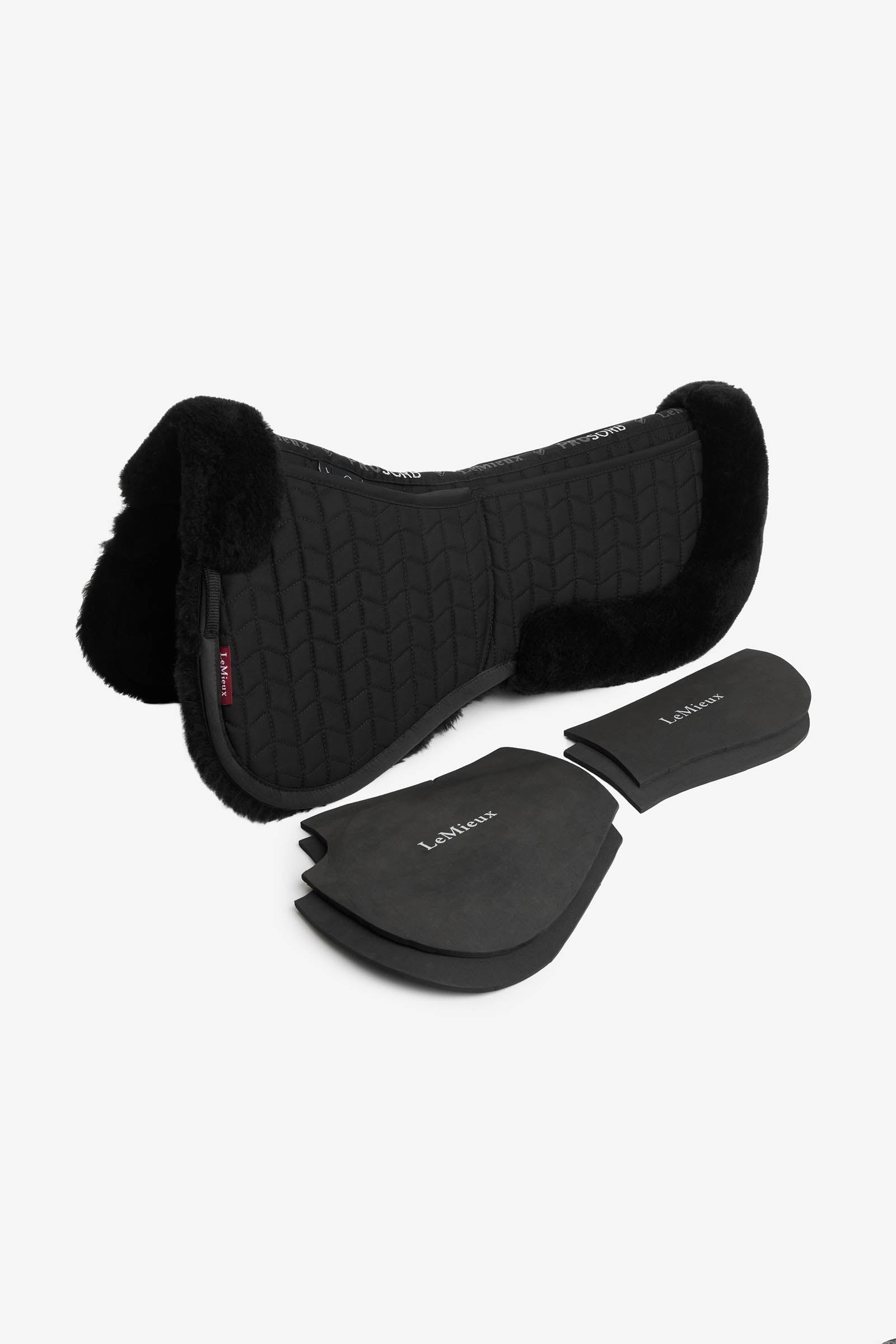LeMieux Merino+ ProSorb 2 Pocket Half Pad Saddle Pads