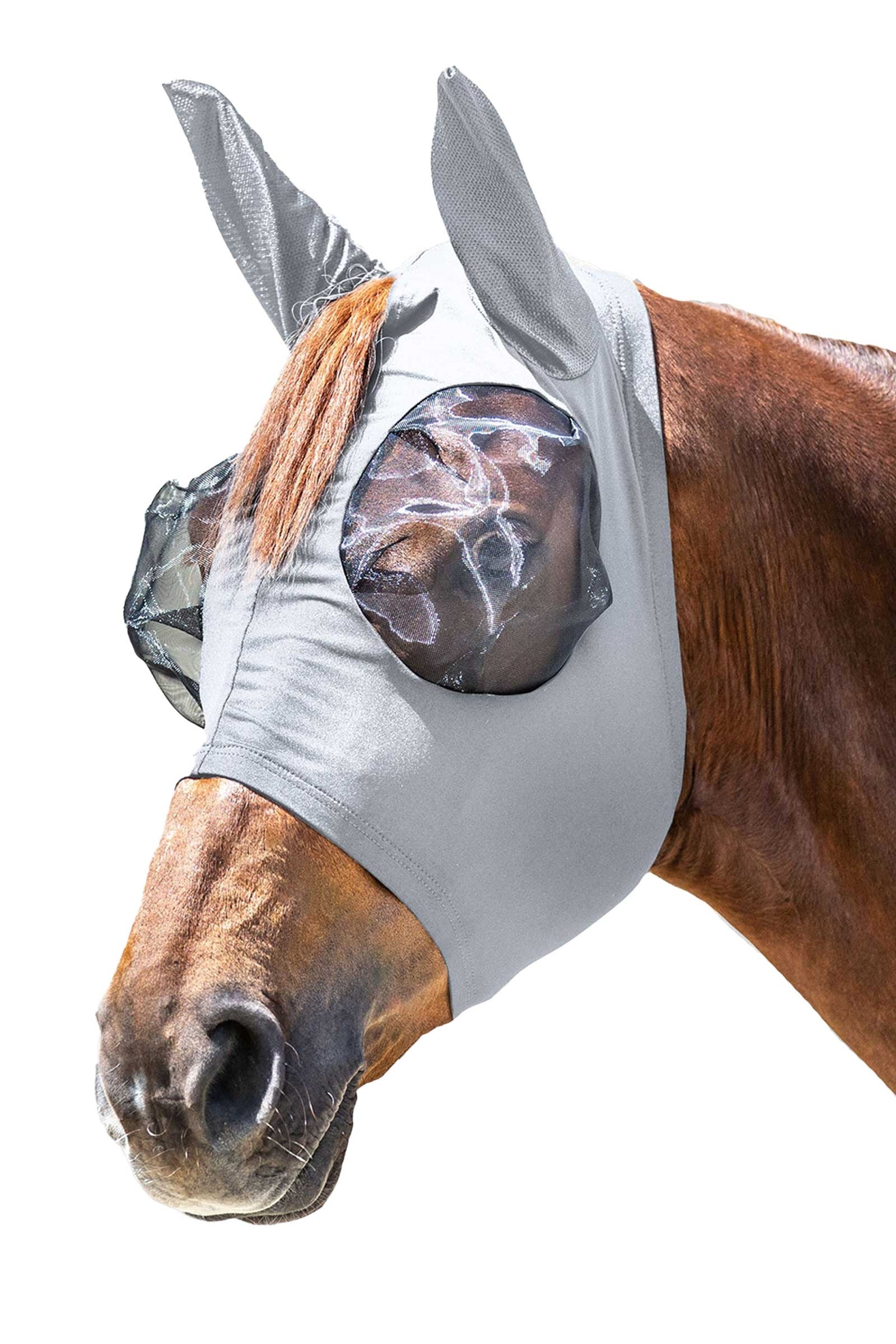 Waldhausen Puck Fly Mask With Zip and  UV-Protection Antifly Protection for Horses