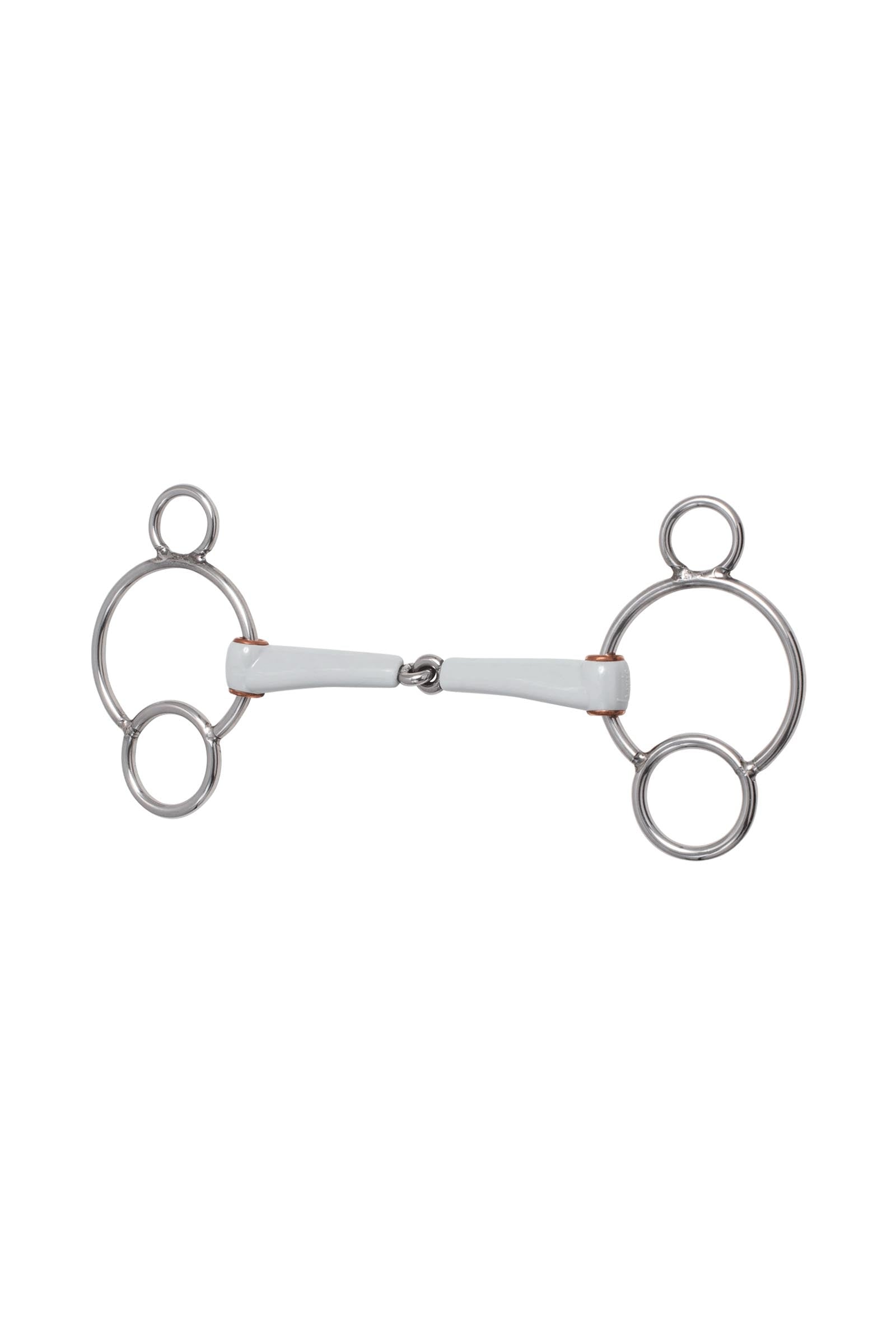 Beris 3 Ring Bit, Single Jointed, Medium Horse Bits