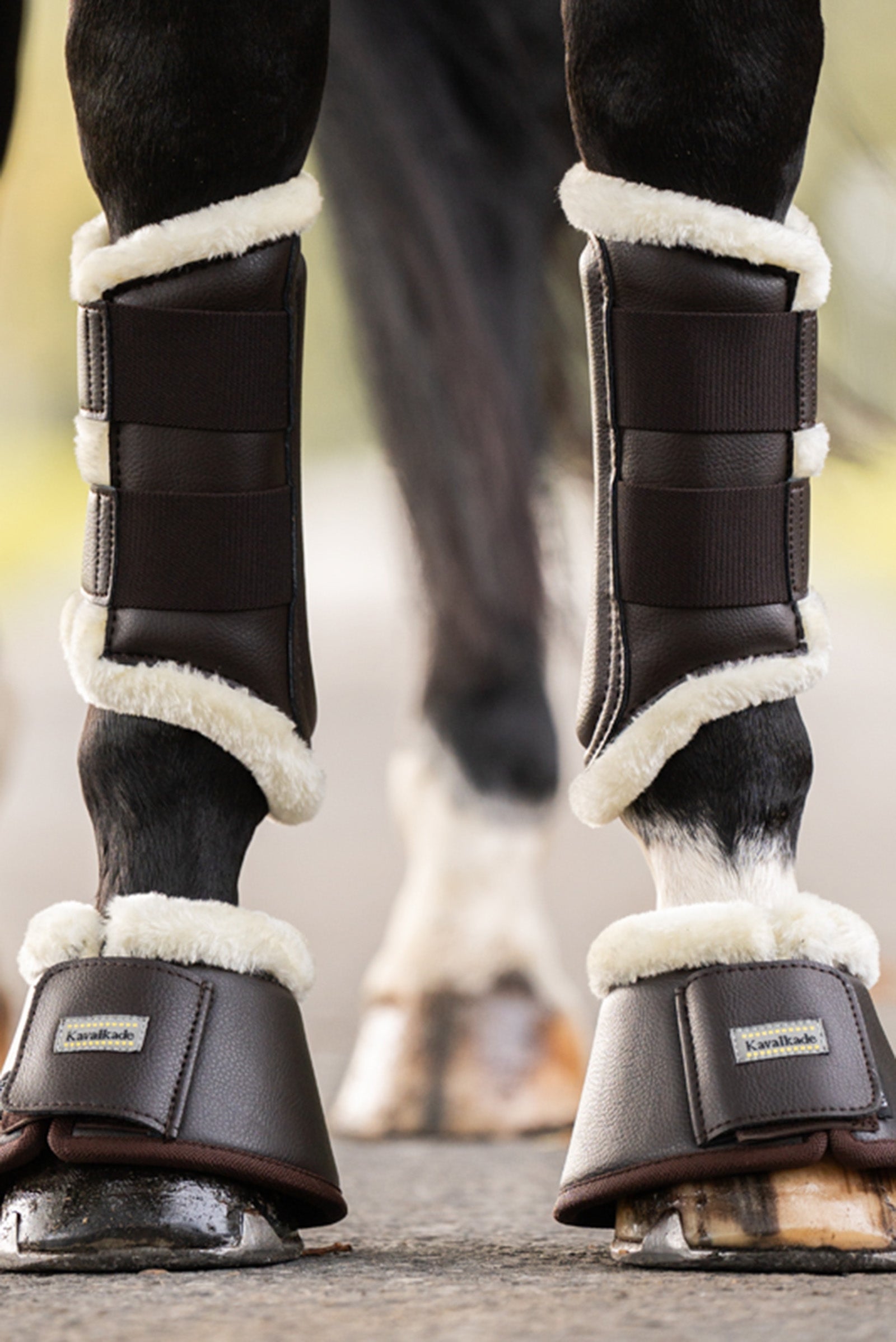 Kavalkade Over Reach Boots With Faux Fur (1 Pair) Leg & Hoof Protection