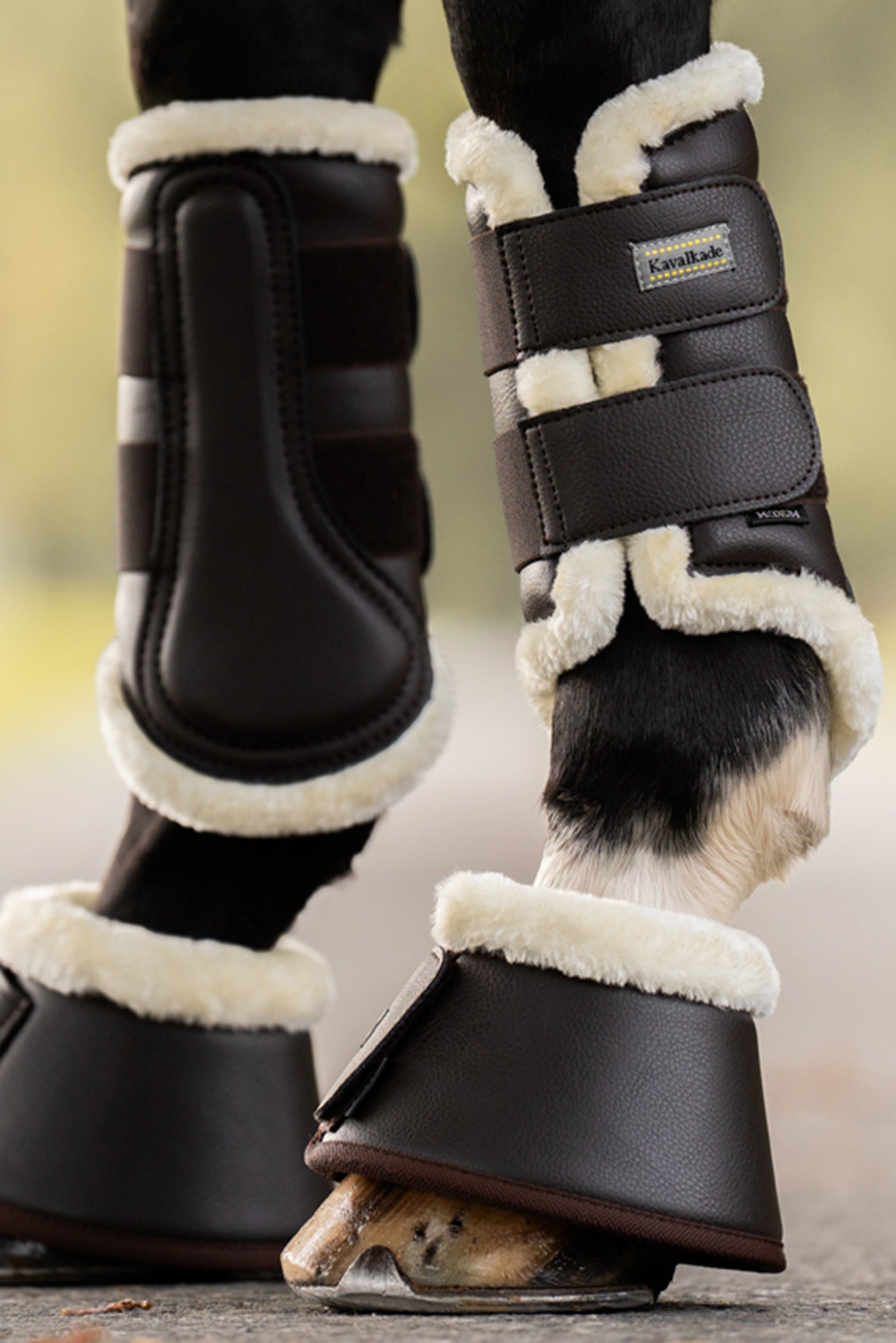 Kavalkade Over Reach Boots With Faux Fur (1 Pair) Leg & Hoof Protection