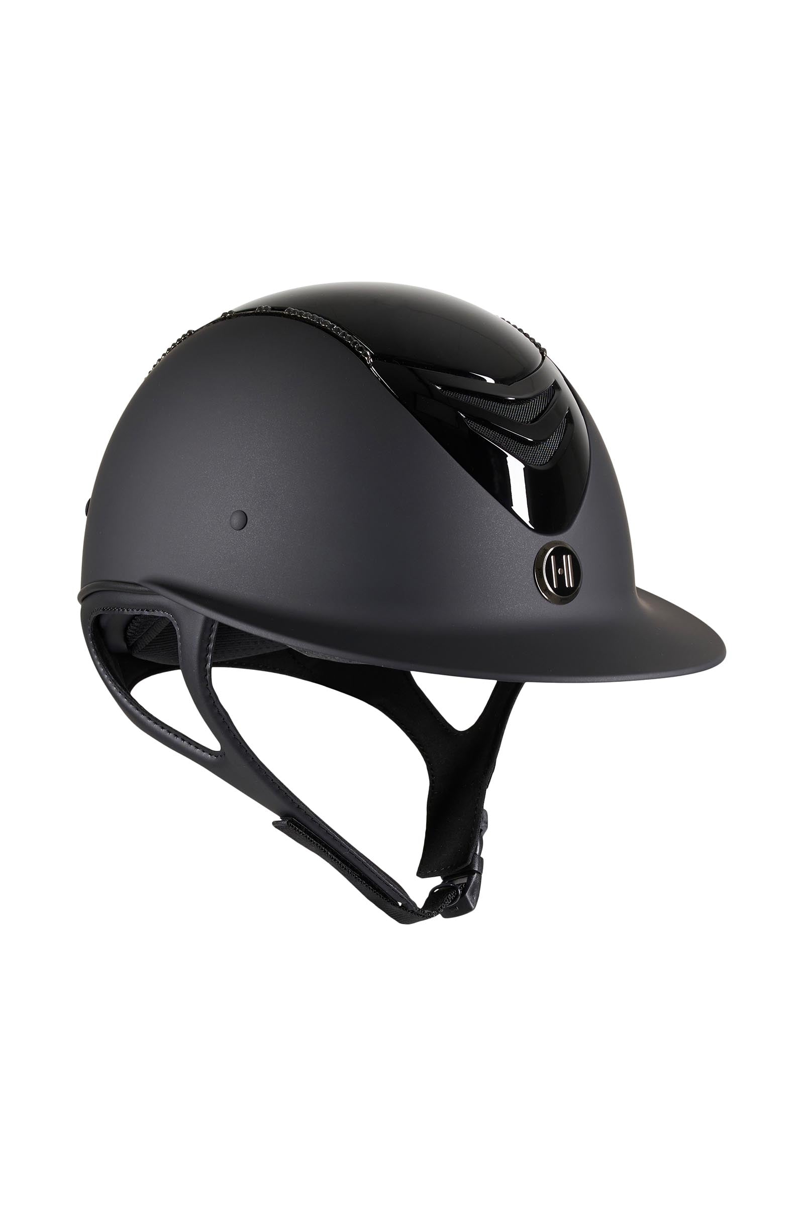 OneK Avance Glossy Top Swarovski Riding Helmet Safety Equipment