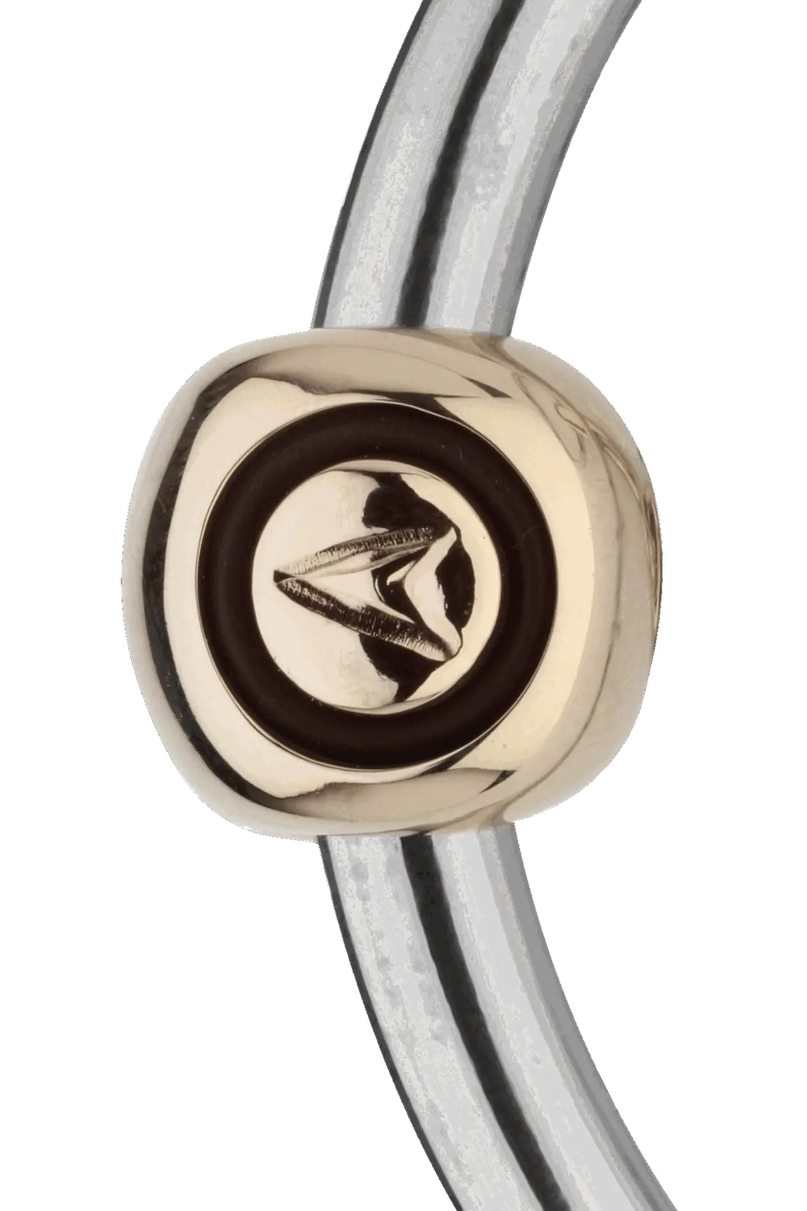 Sprenger Novocontact Eggbutt Bradoon D-Rings, Single Jt. 14mm, Sensogan Horse Bits