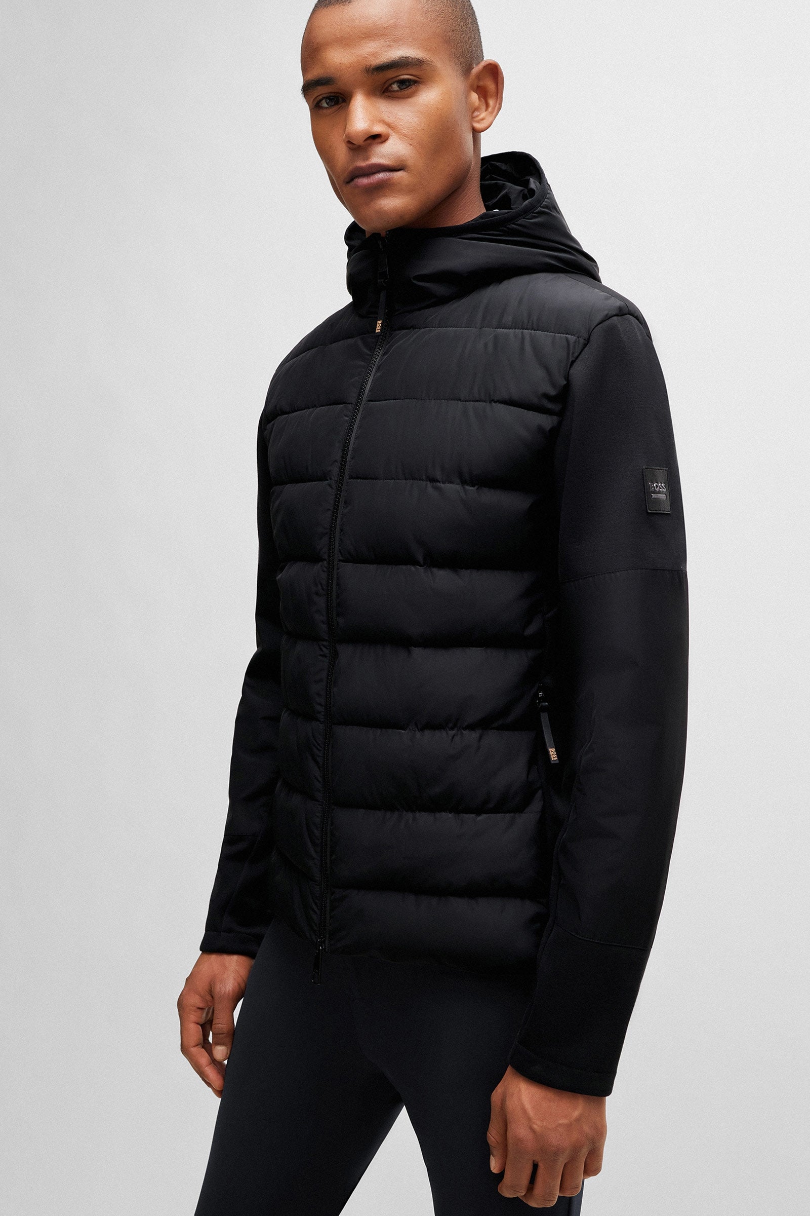 BOSS Equestrian Boss Jeff Hybrid Puffer Jacket Mens Riding Clothing