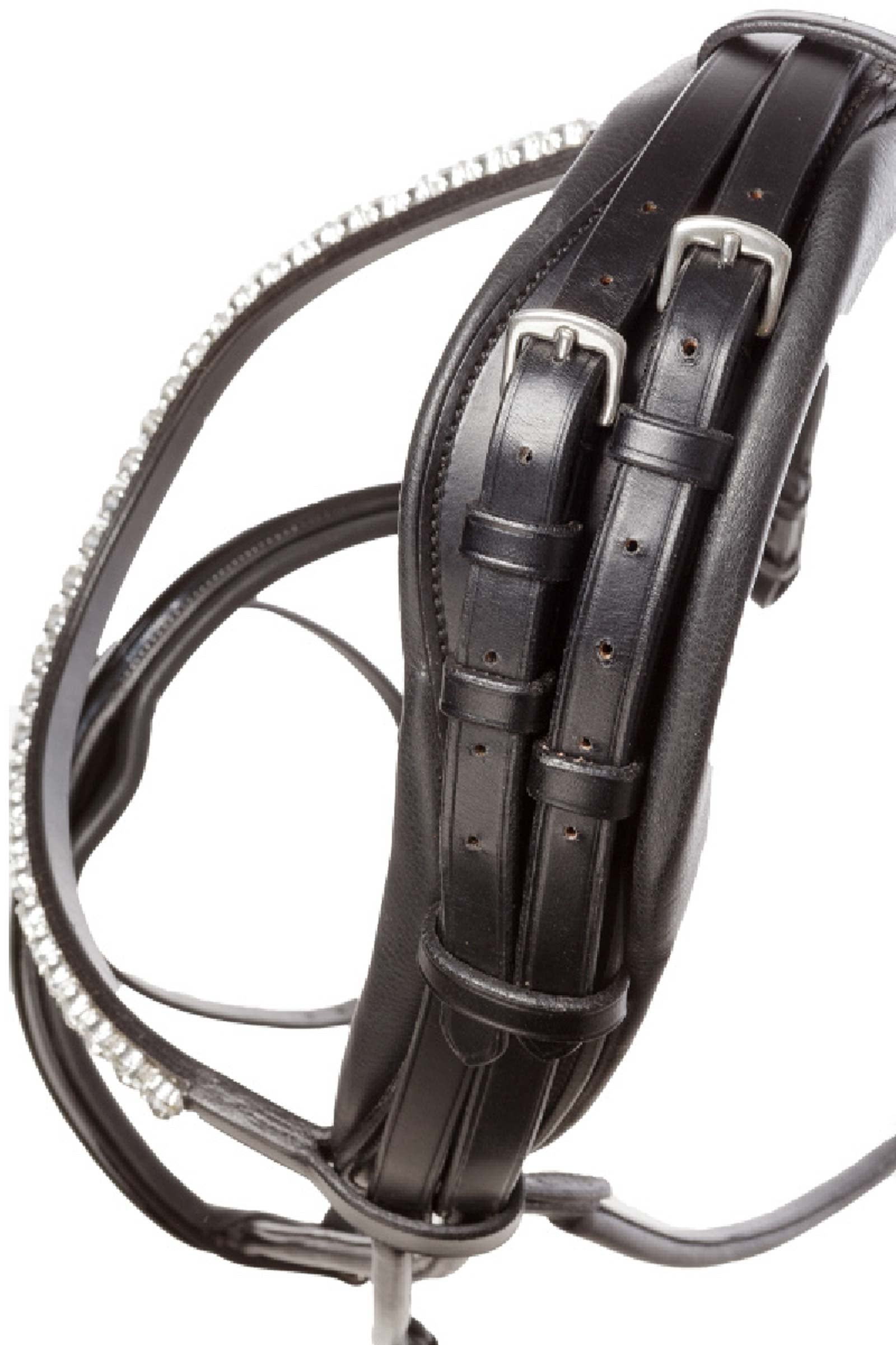Kavalkade Florissa Patent Leather Bridle With Crank Noseband, Glitter Bridles & Reins